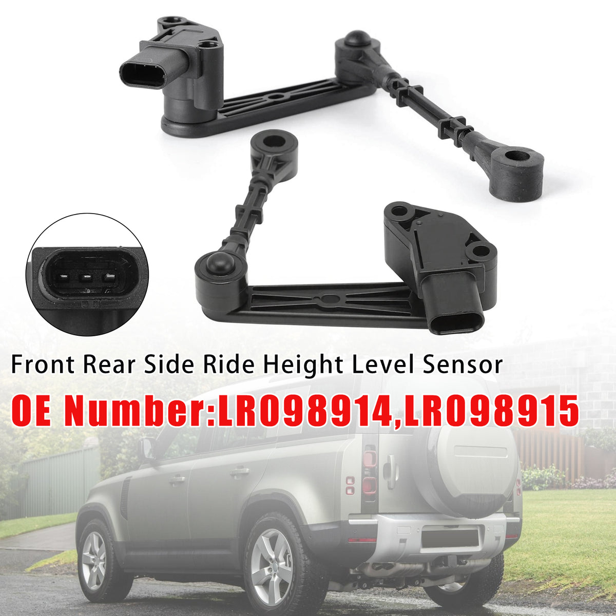 2014-2022 Land Rover Range Rover Sport Front Rear Ride Height Level Sensor LR098914 LR098915 Generic