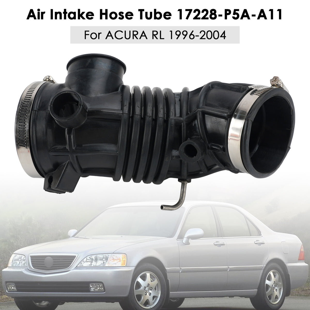 1996-2004 Acura RL Air Intake Hose Tube 17228-P5A-A11 17228-P5A-A10 Generic