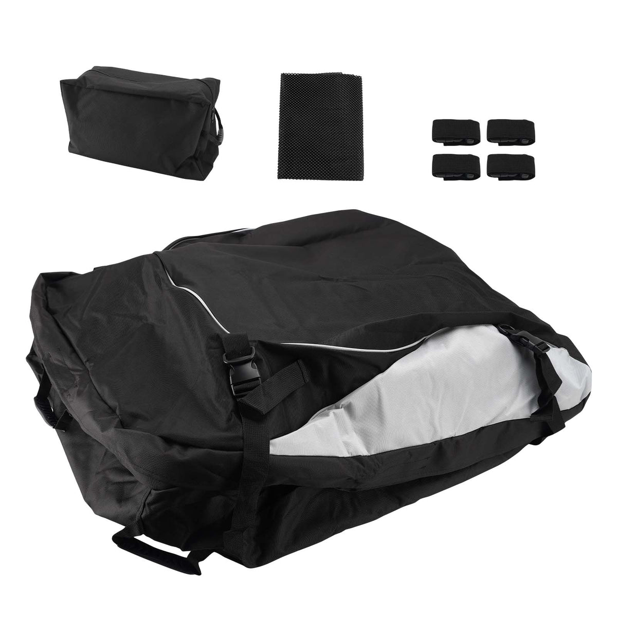 Travel Waterproof Car Roof Top Rack Carrier Cargo Bag Luggage Cube Bag 105*90