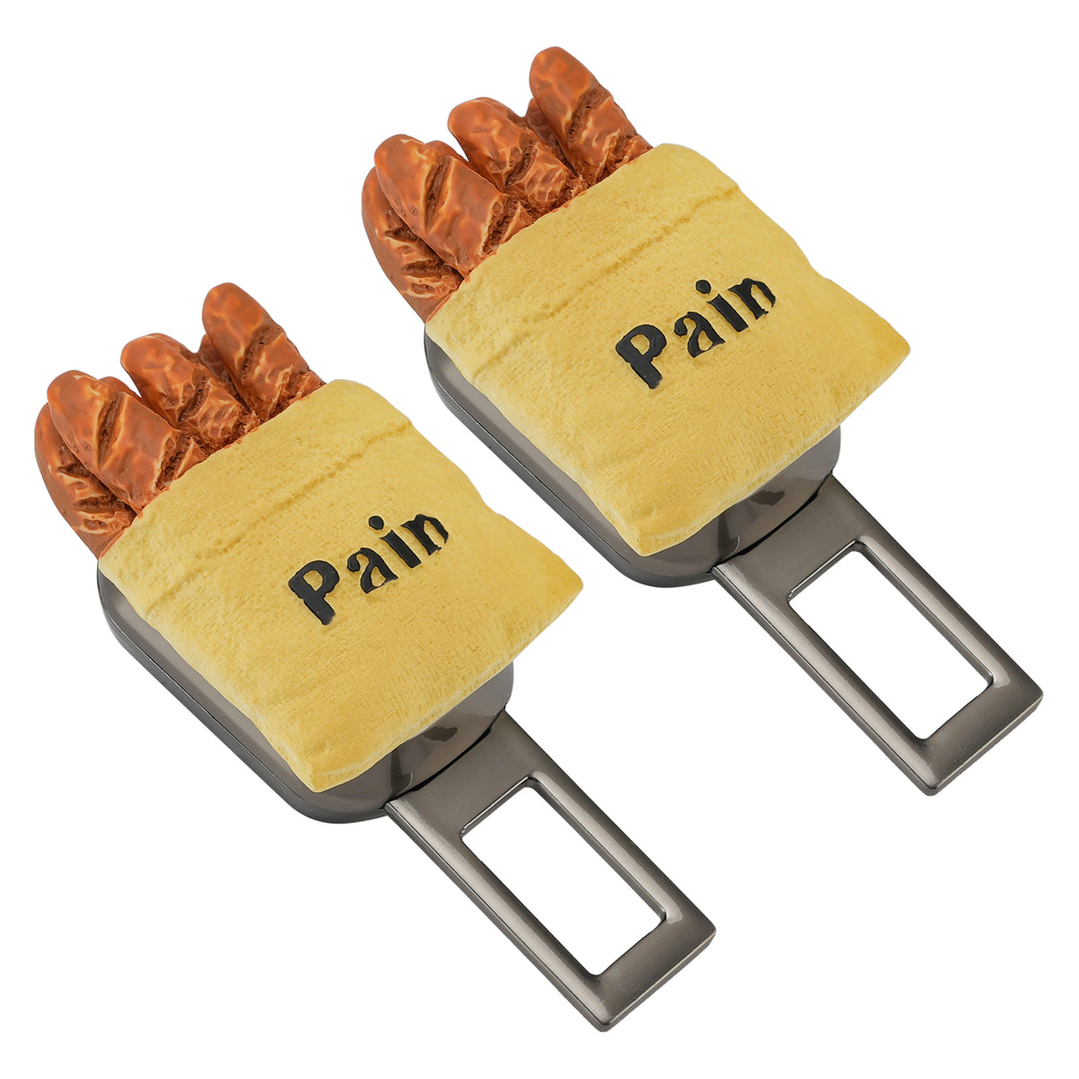 2X Baguette Universal Safety Seat Belt Buckle Alarm Stopper Extension Buckle