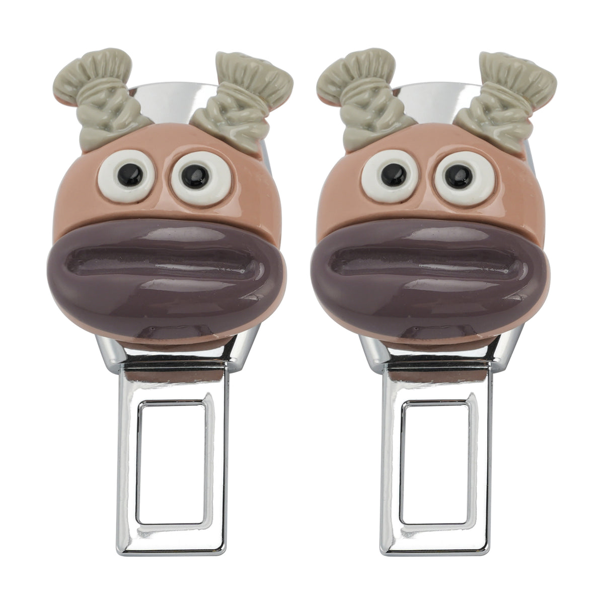2X Funny Universal Safety Seat Belt Buckle Alarm Stopper Extension Buckle
