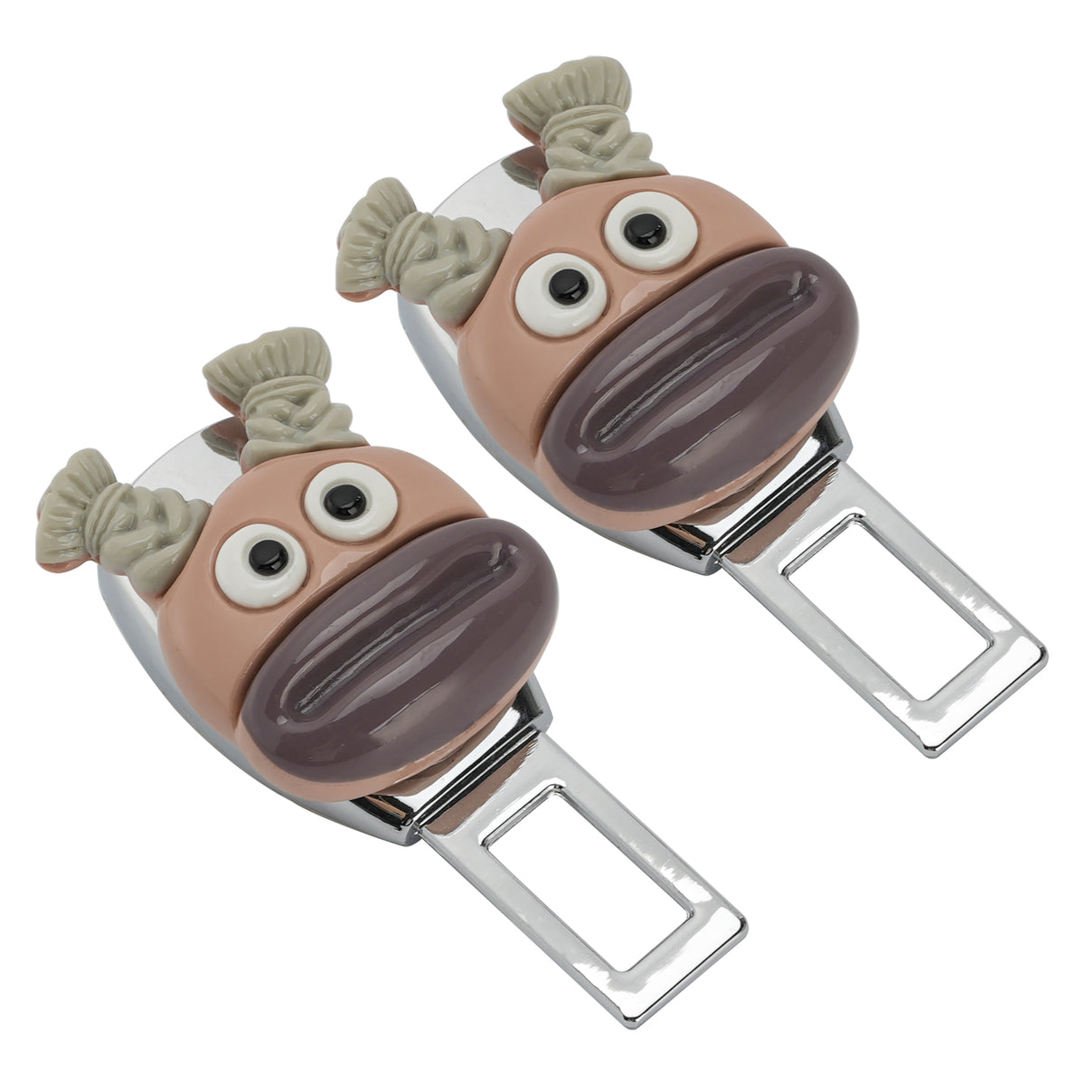 2X Funny Universal Safety Seat Belt Buckle Alarm Stopper Extension Buckle