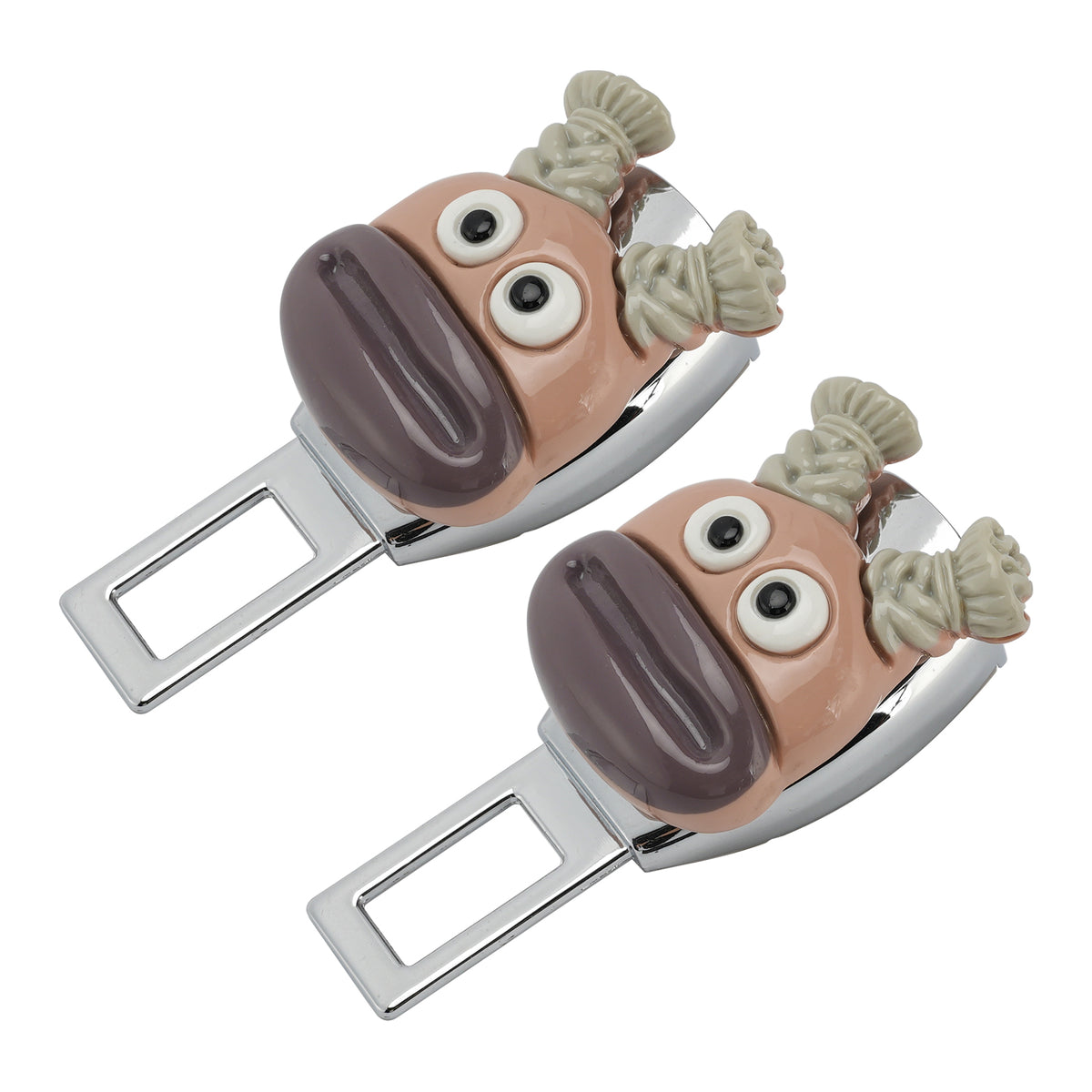 2X Funny Universal Safety Seat Belt Buckle Alarm Stopper Extension Buckle