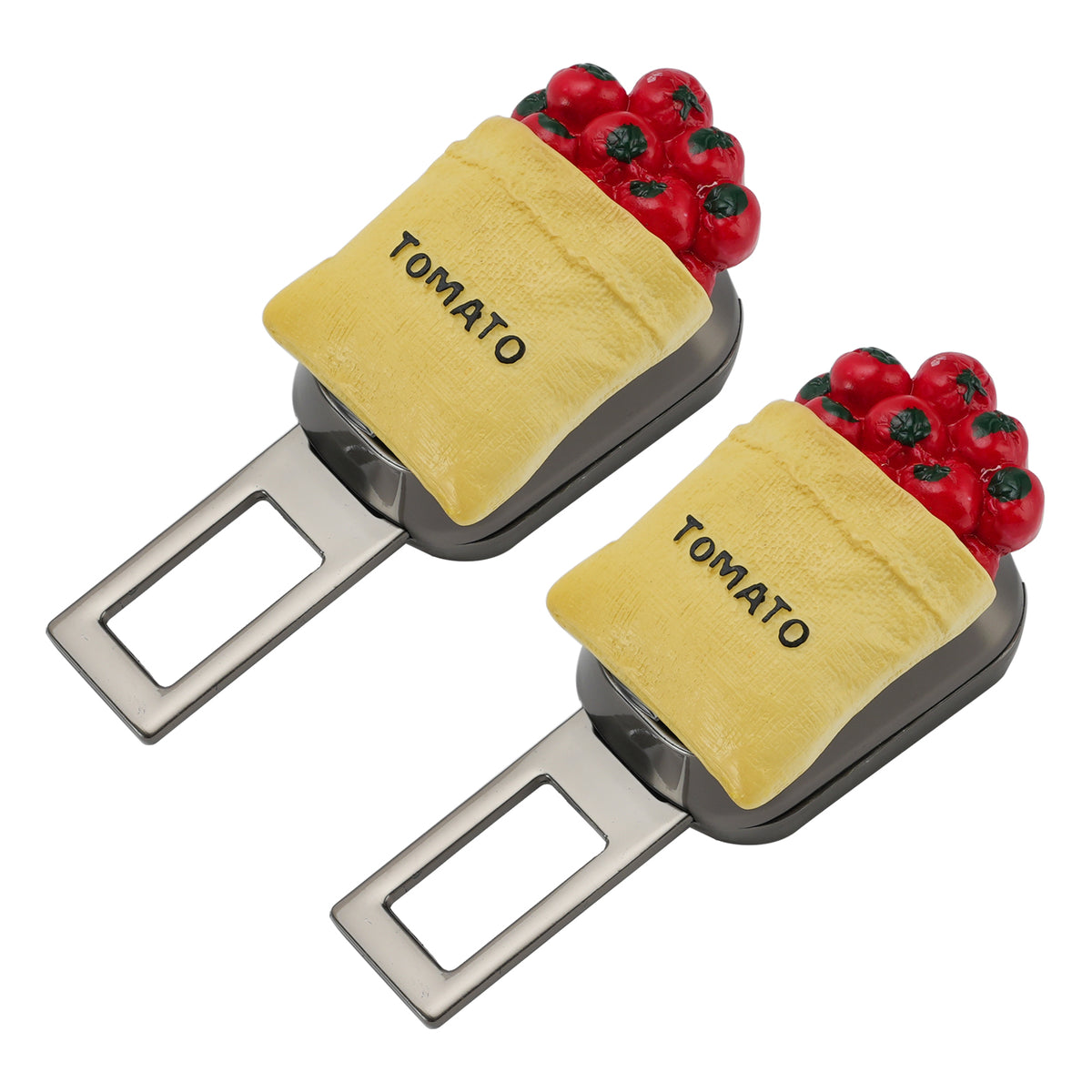 2X Tomato Bag Universal Safety Seat Belt Buckle Alarm Stopper Extension Buckle