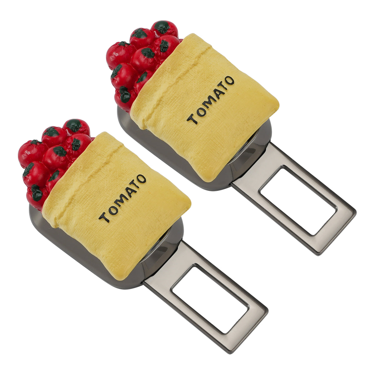 2X Tomato Bag Universal Safety Seat Belt Buckle Alarm Stopper Extension Buckle