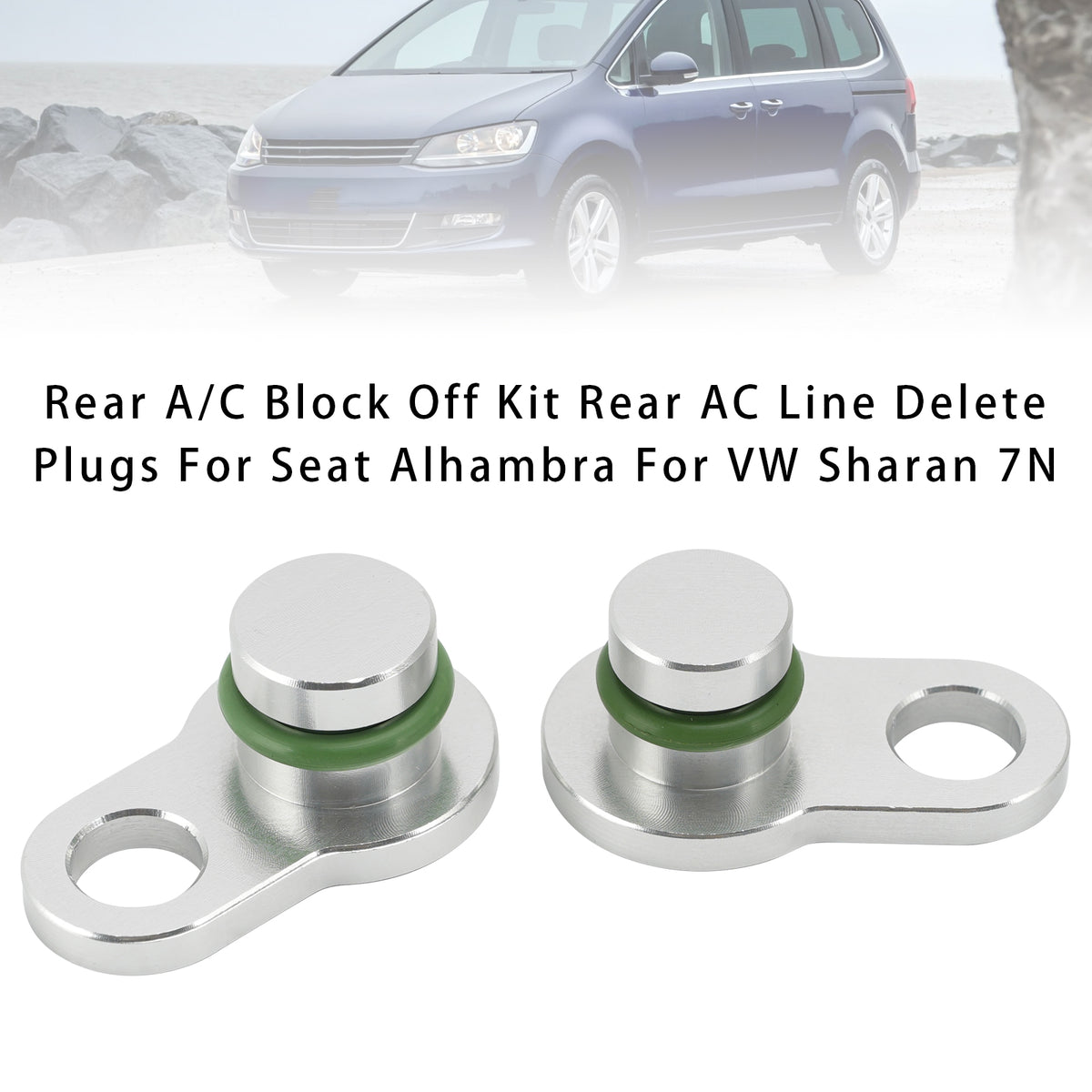 2010-2020 Seat Alhambra 7N (Vehicles equipped with factory rear A/C) Rear A/C Block Off Kit & Line Delete Plugs 7H1820886C 7H1820885C Generic