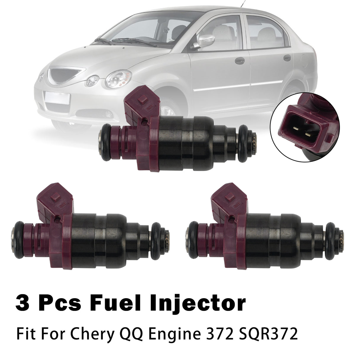 Chery QQ Engine 372 SQR372 3Pcs Fuel Injector S11-1112010 Generic