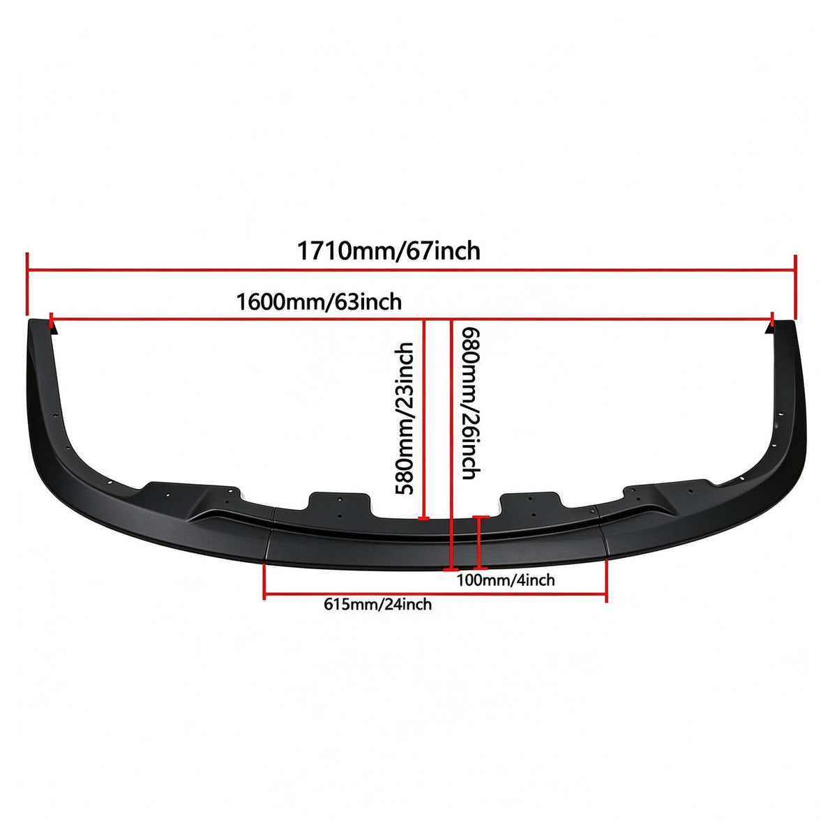 2005-2011 Honda Civic Si Front Bumper Lip Spoiler Body Kit Generic
