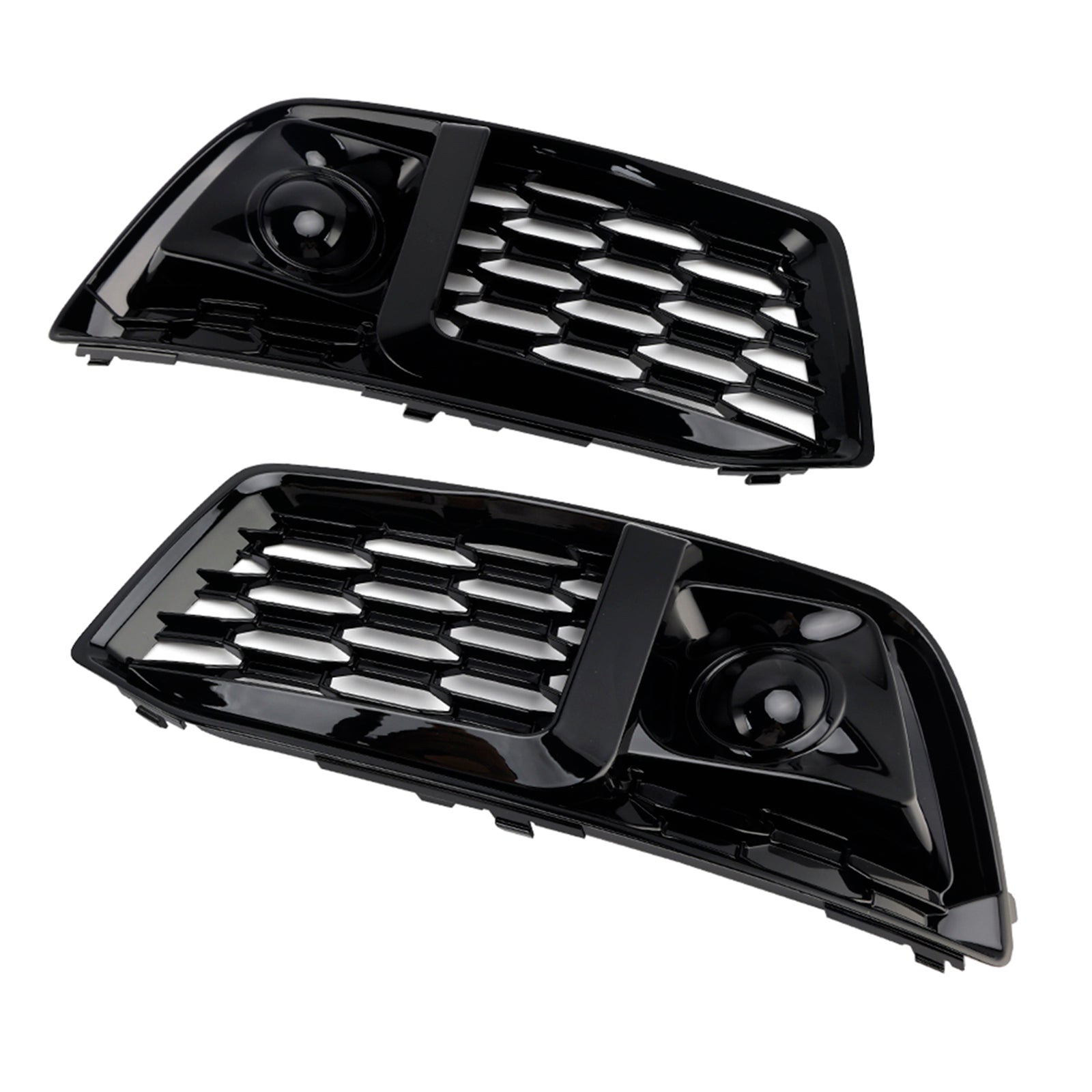 2018-2022 Fit Audi Q5 2PCS Front Bumper Cover Grill Grille Bezel Insert W/ACC