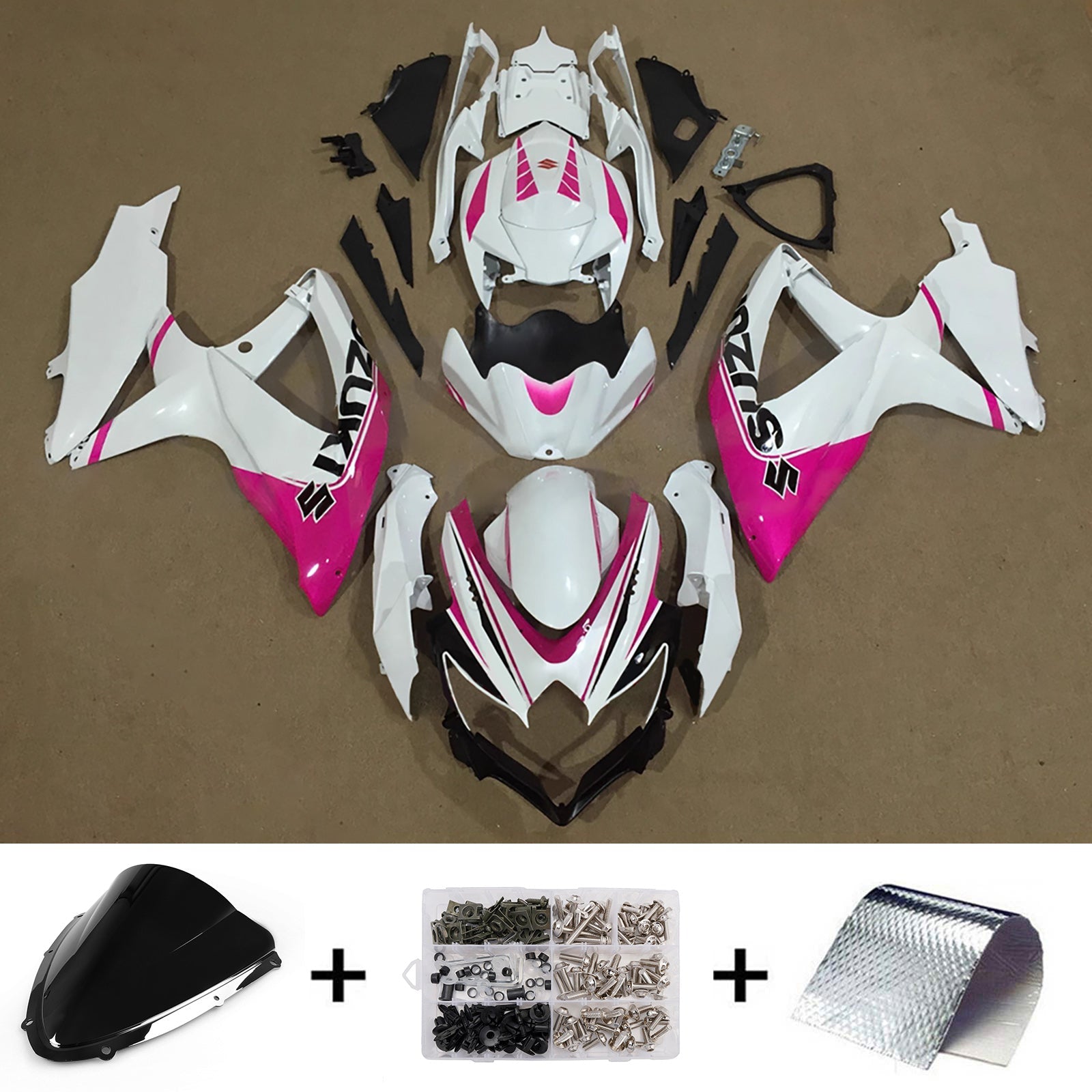 Injection Fairing Kit Bodywork Plastic ABS For Suzuki GSXR 600/750 2008-2010 K8