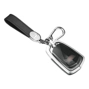 Aluminum Alloy TPU Silvery Car Key Case Cover With Buckle For Cadillac