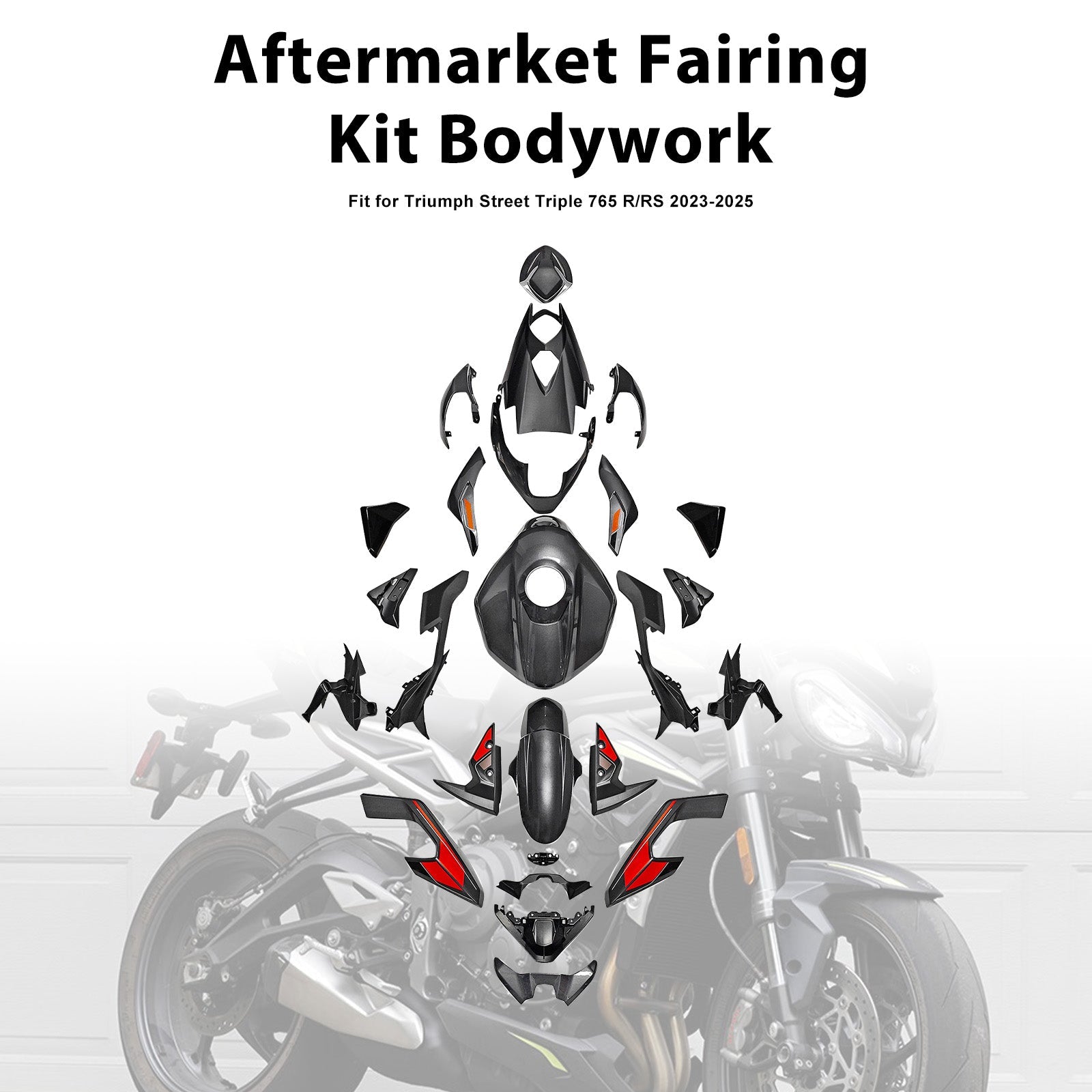Injection Bodywork Fairing Kit for Street Triple 765 R/RS 2023-2025
