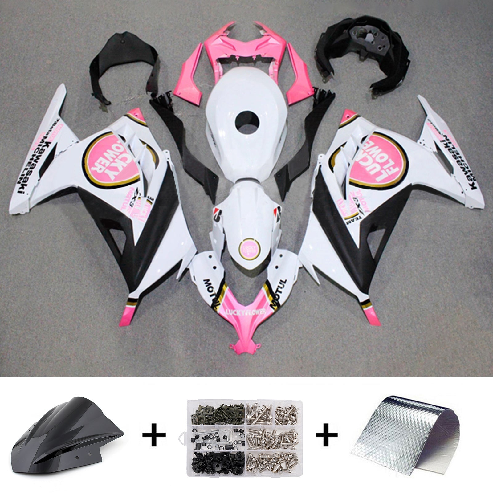 Injection Fairing Kit Bodywork Plastic ABS fit For Kawasaki EX300 Ninja300 2013-2024