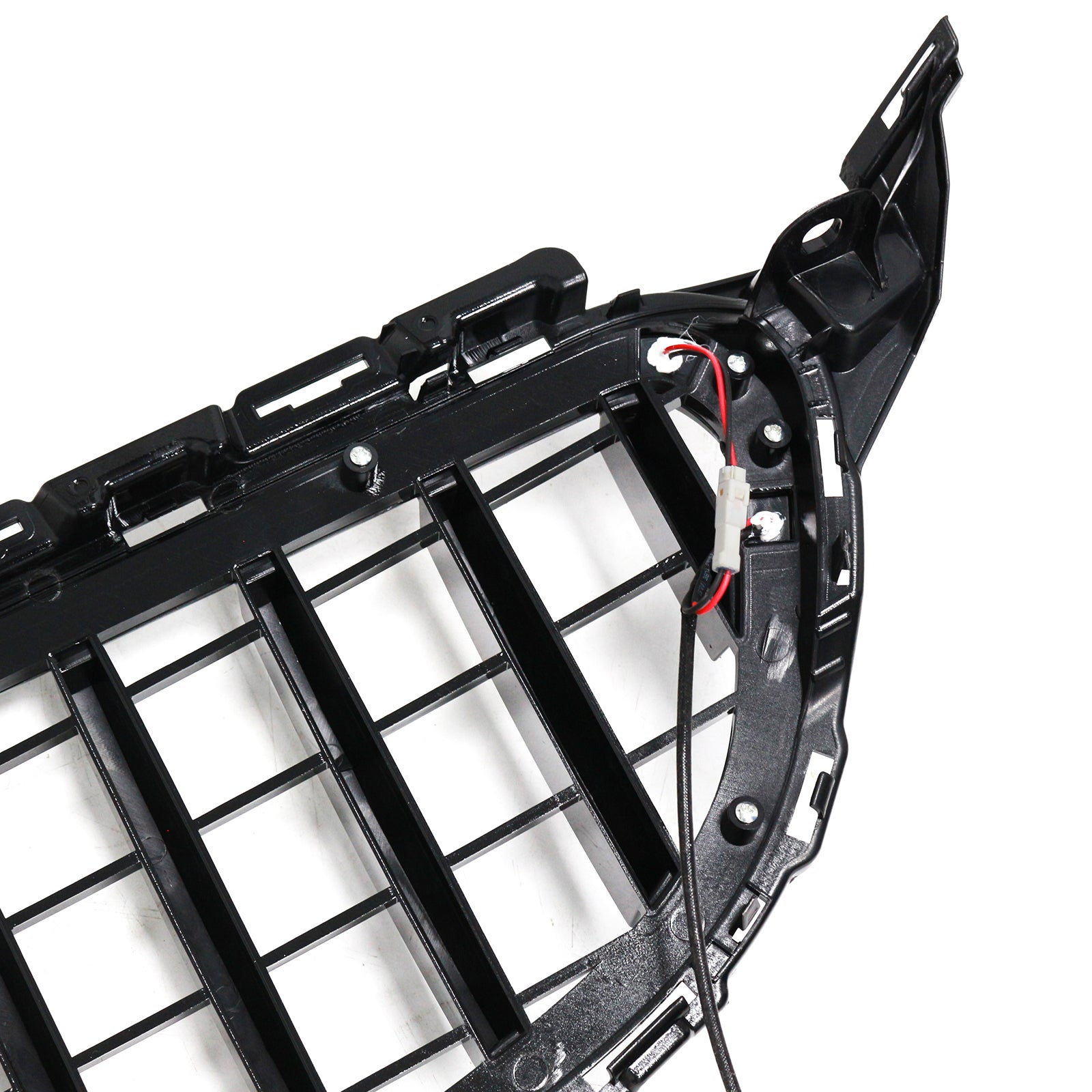 2015-2021 Mercedes W205 C250 C300 W/LED Chrome Front Bumper Grill Grille