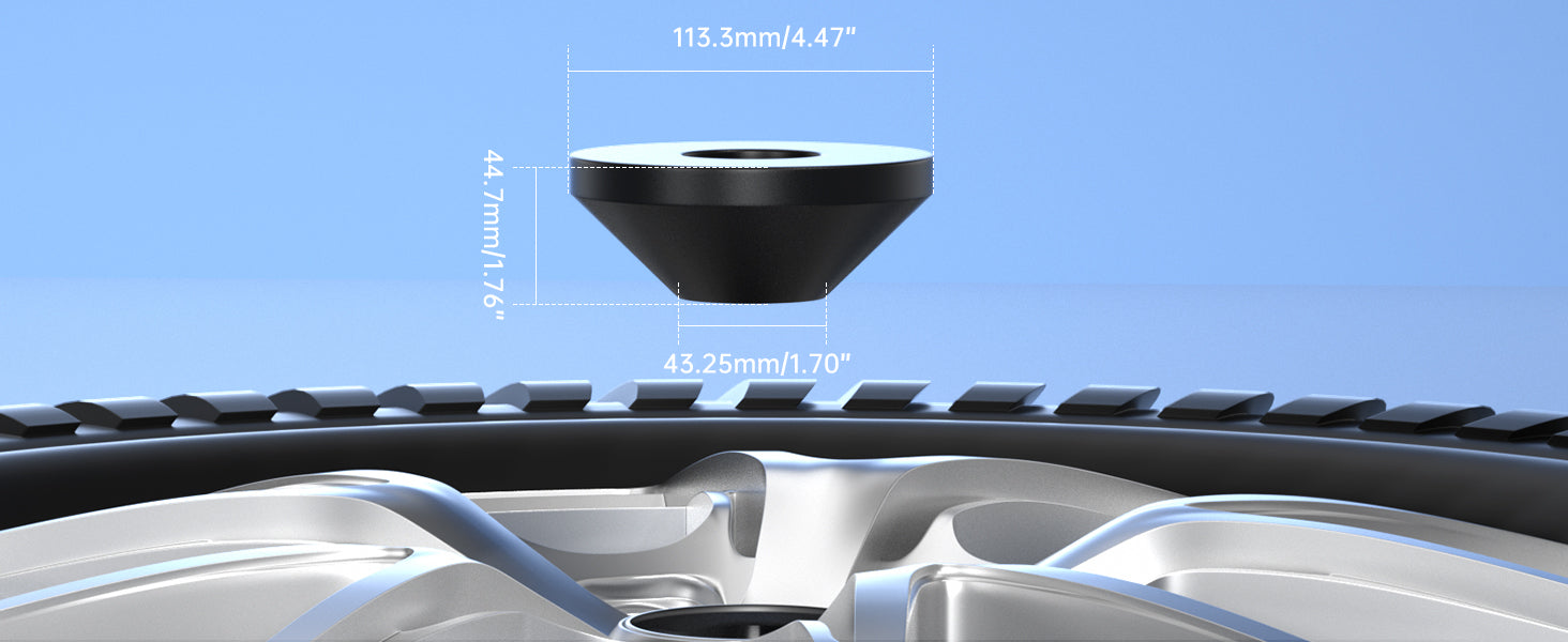 Large Manual Tire Changer Centering Cone for 1.67" Diameter Center Post Car