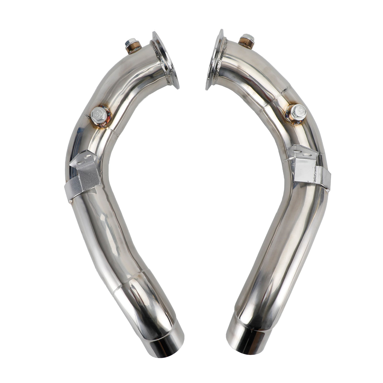 2011-2018 BMW M6 F12 with S63 motor 3" Stainless Steel Exhaust Downpipes compatible