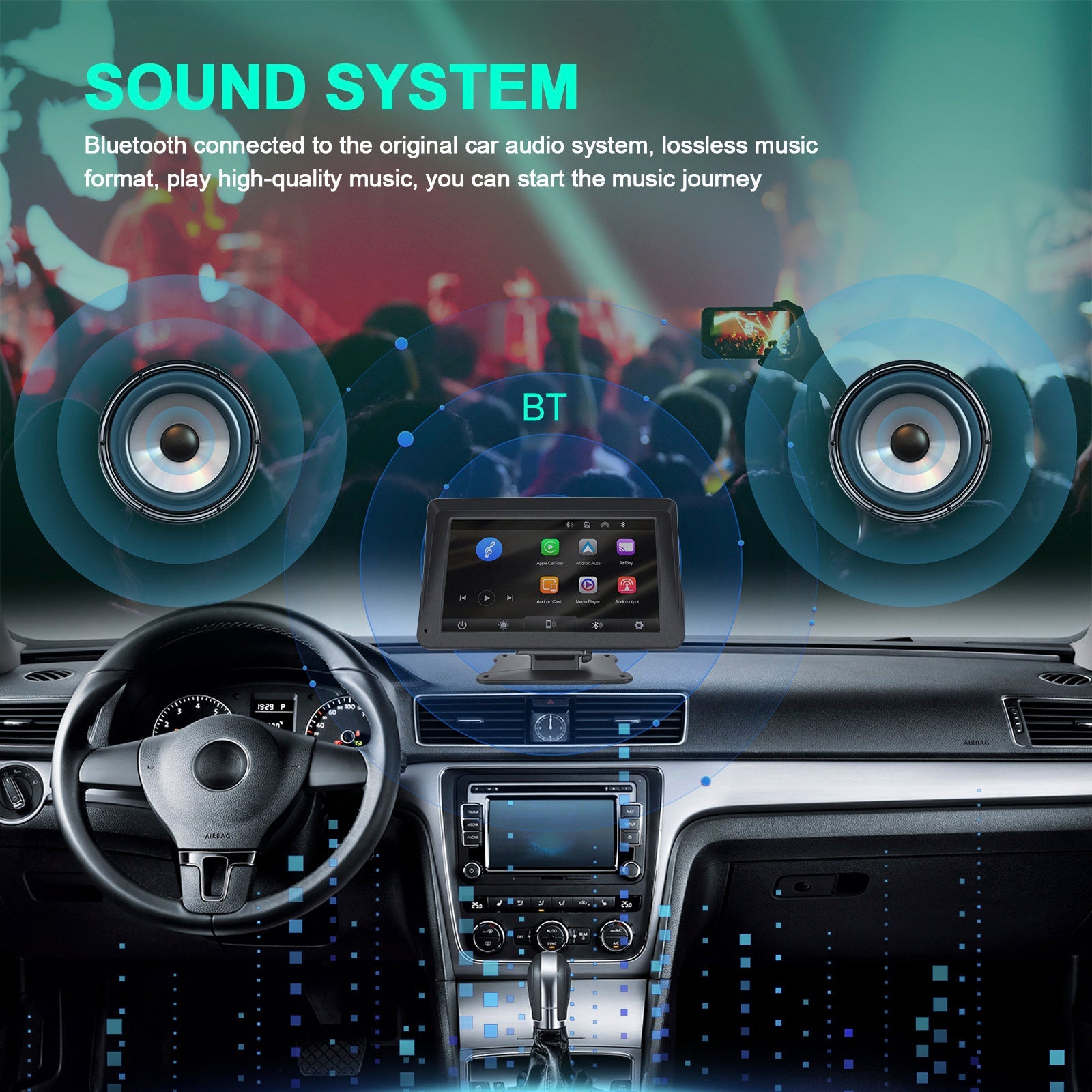 7-inch CarPlay Multifunction Player Auto Apple AirPlay Android Projection Camera