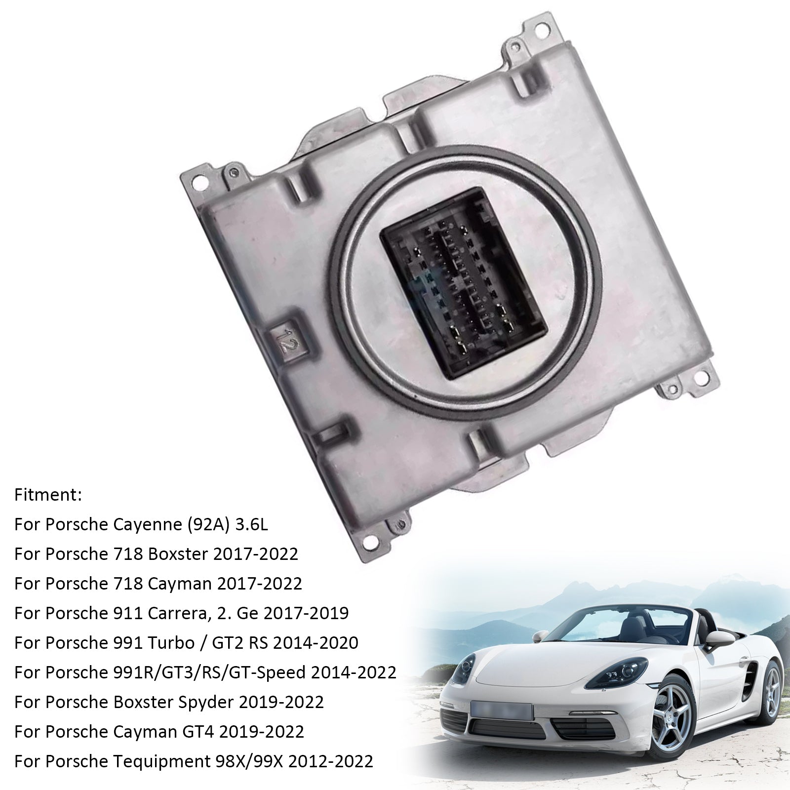 2019-2022 Porsche Boxster Spyder Headlight Led Module Ballast 7PP941572BB 95861838500