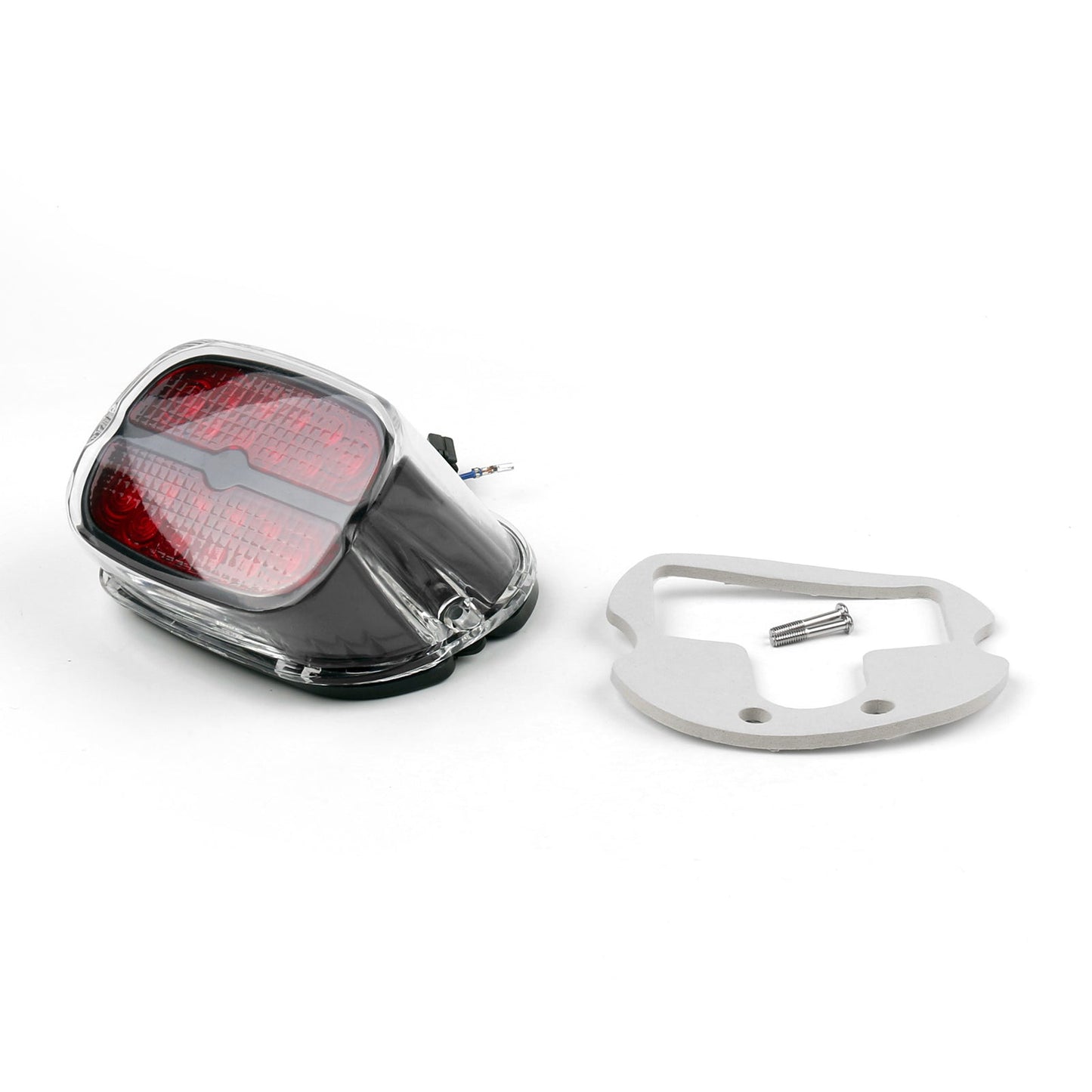 Road King Glide Fatboy Touring Black Red LED Tail Brake Light Lamp For