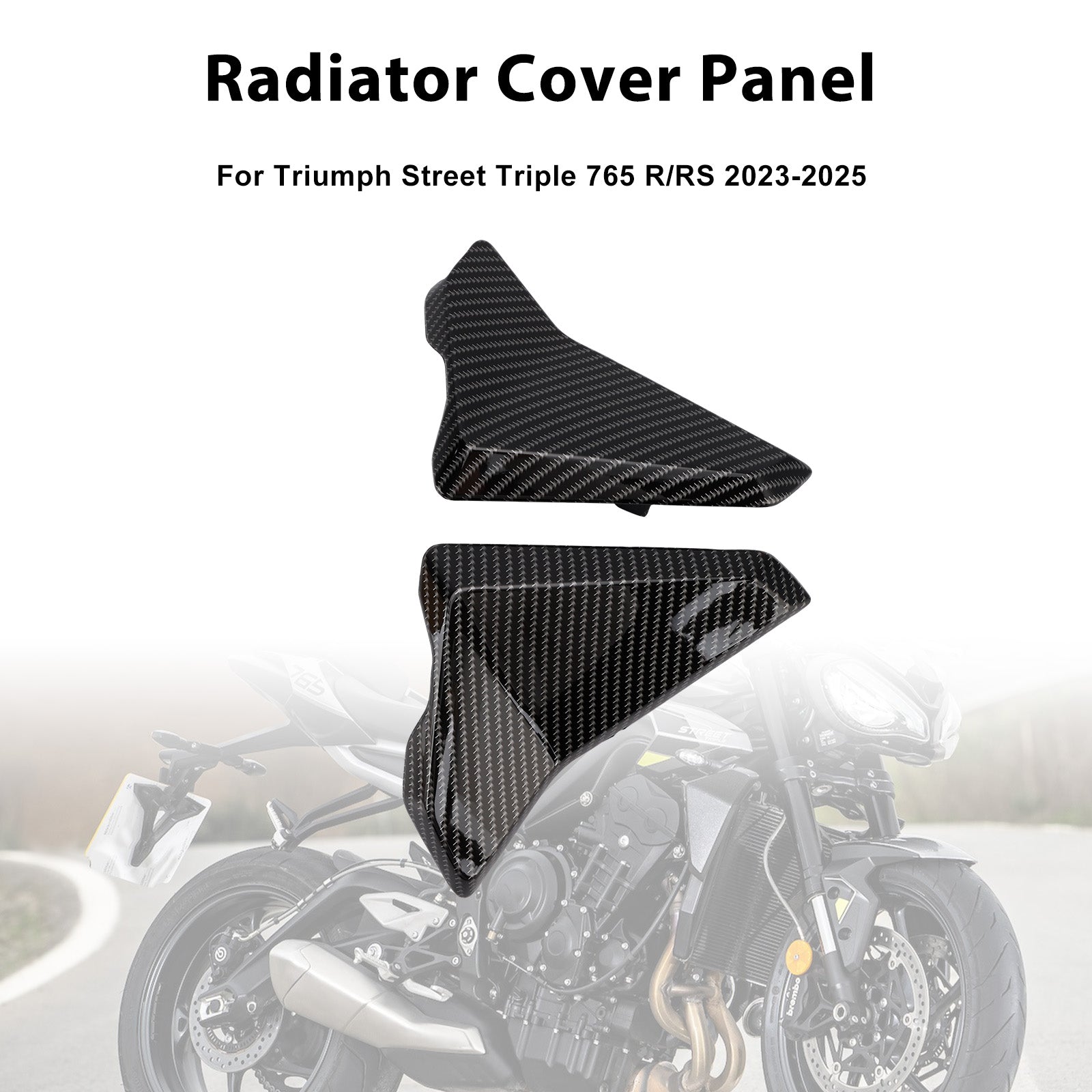 2023-2025 Street Triple 765 R/RS Radiator Side Cover Fairing Panels