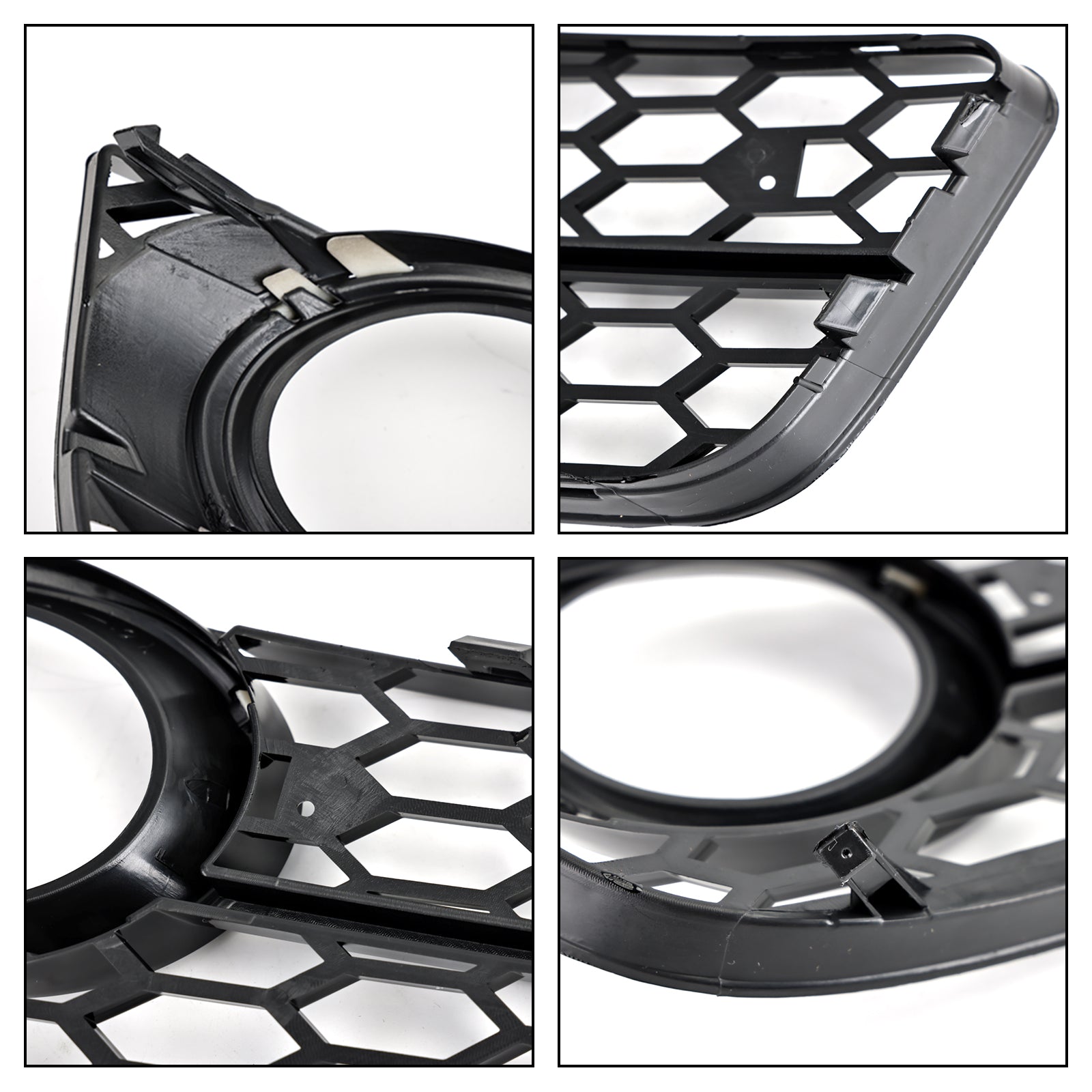 2007-2011 Audi A5 Pair Honeycomb Front Fog Lamp Cover Grille Grill 1522024