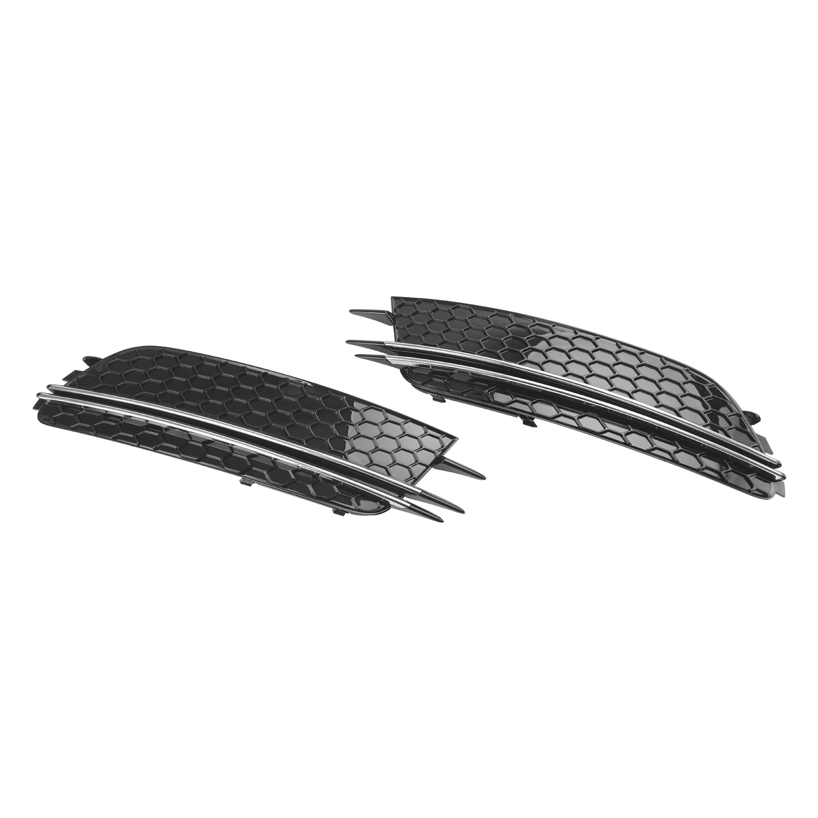 2012-2015 Audi A6 4G C7 2PCS Front Fog Light Cover Bezel Grill Grille