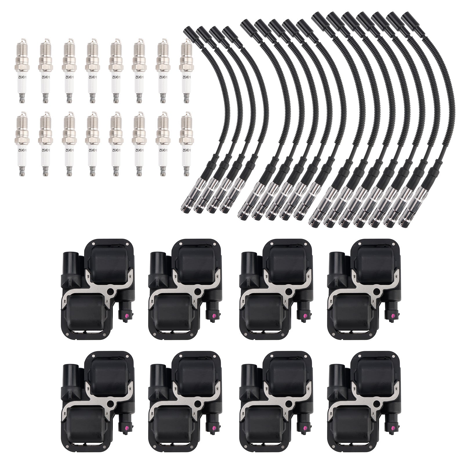1999 Mercedes Benz S320 8x Ignition Coil+16x Spark plug +16x Wire Set UF359 0001587303