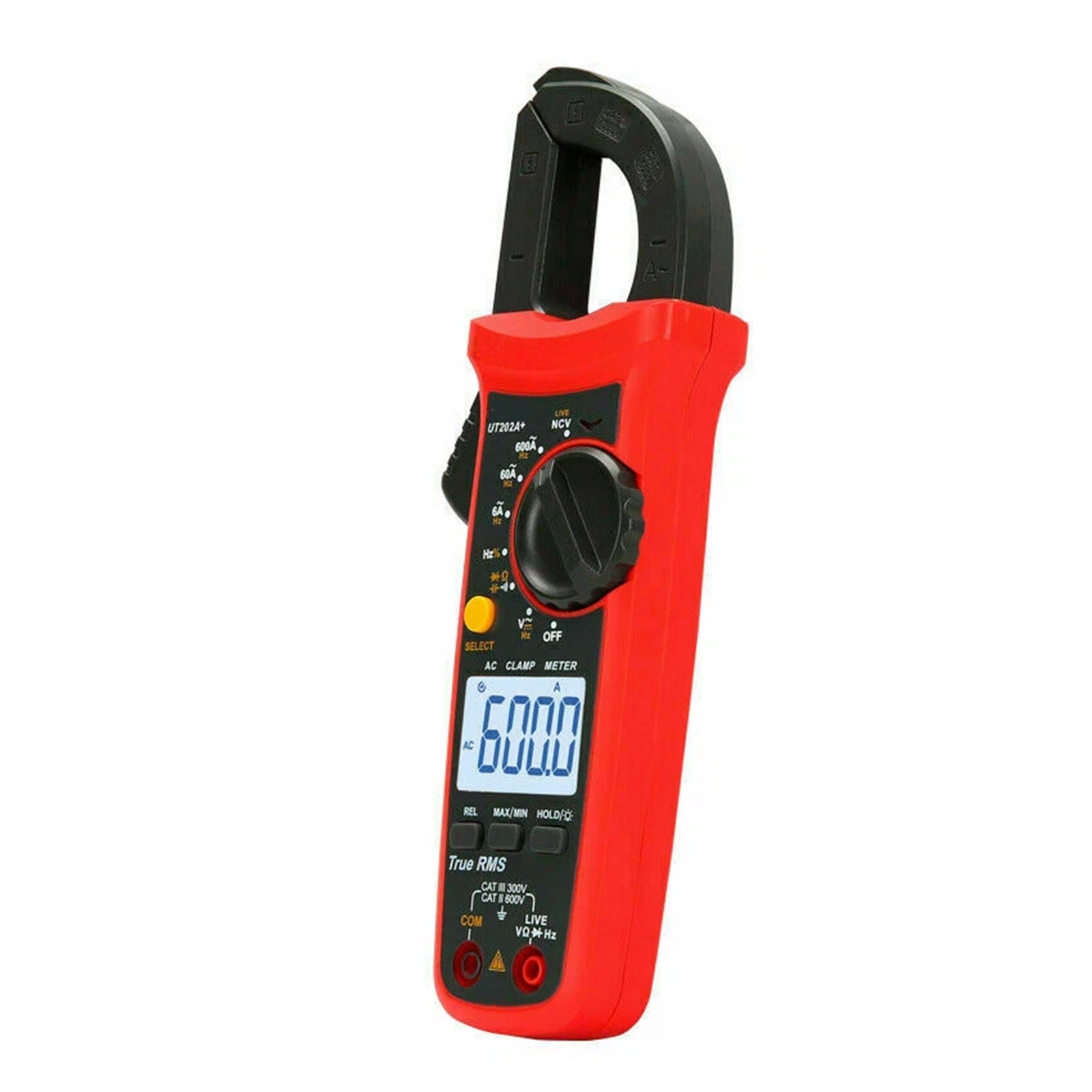 UT202A+ Digital Clamp Meter 6000 Counts Auto Range True RMS NCV Multimeter