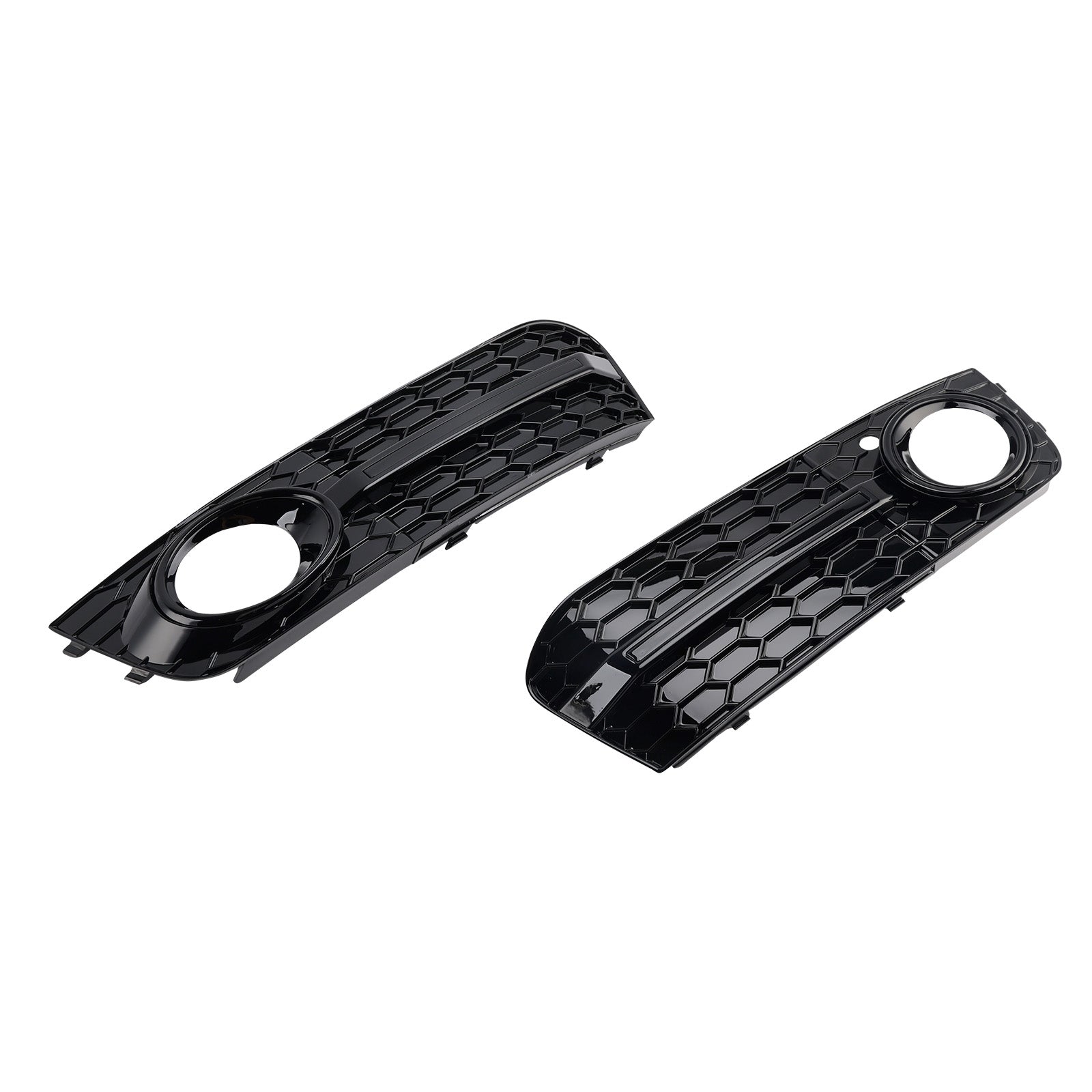 2PCS Front Honeycomb Fog Light Grill 8KD807681 Fit Audi A4 B8 2009-2012