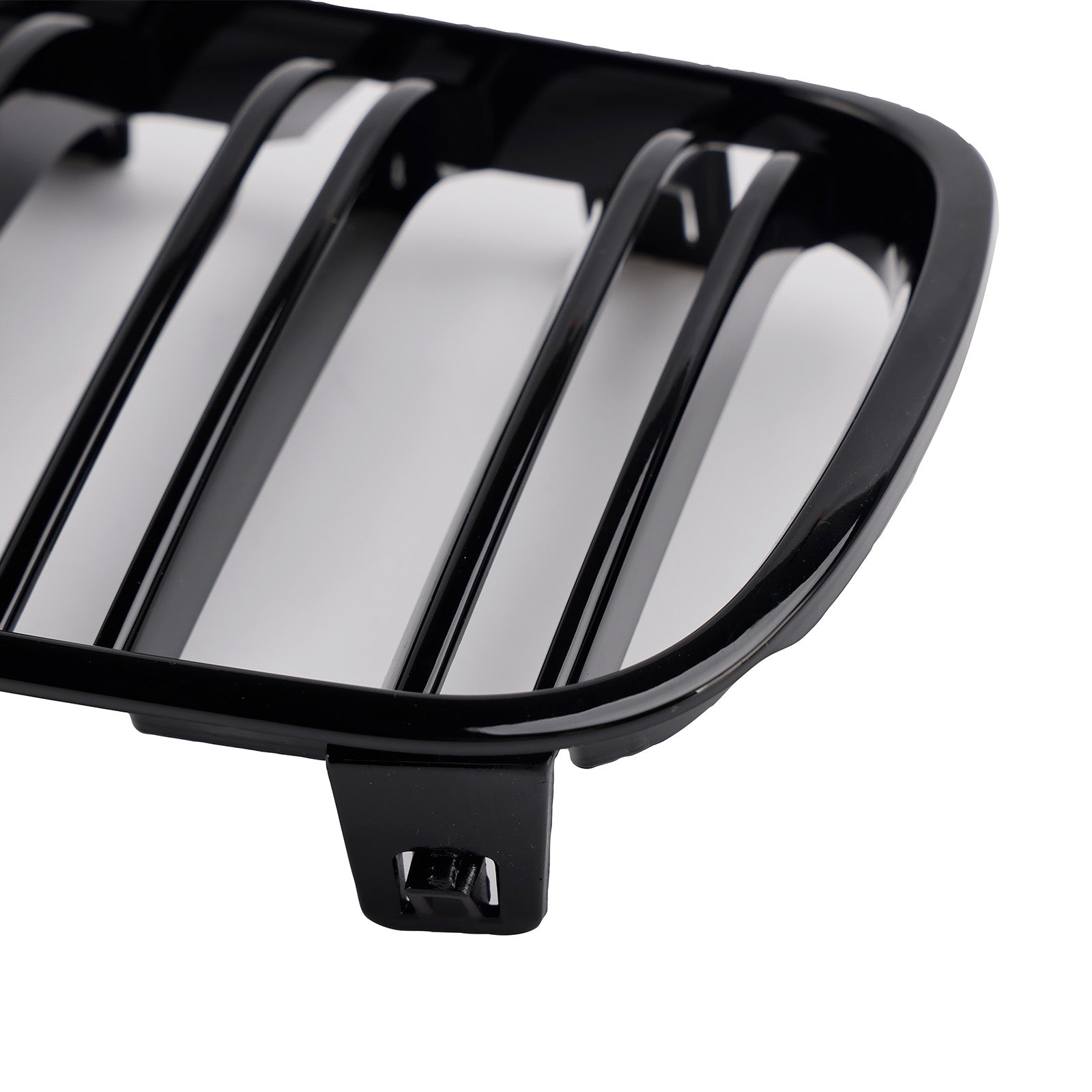 2PCS Gloss Black Front Bumper Grille Grill Fit BMW X3 E83 2007-2010 LCI