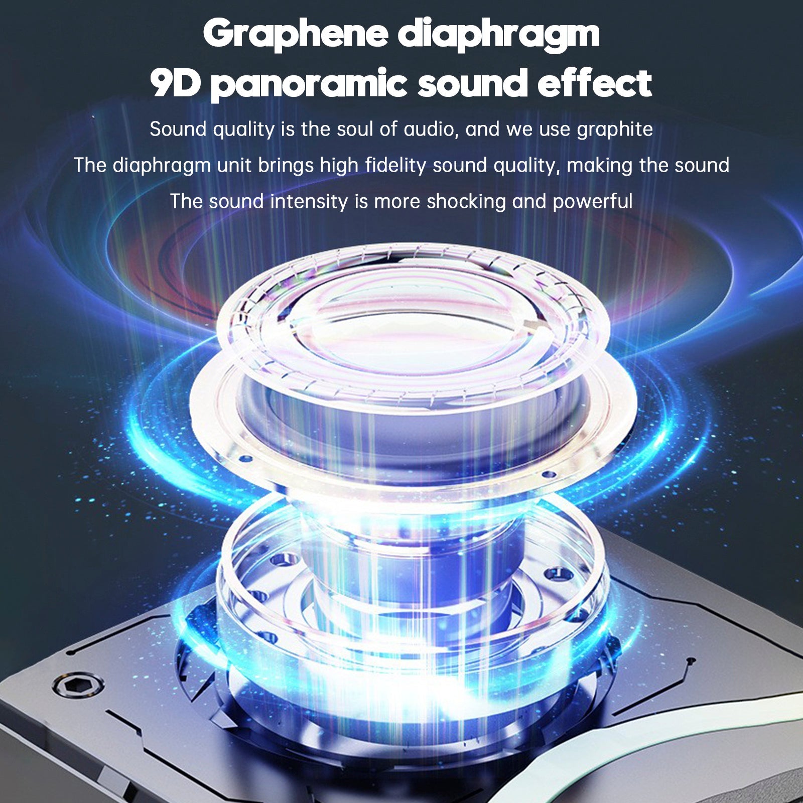 4 in 1 Phone Holder Bluetooth Speaker Wireless Charger Power Bank Desktop Live