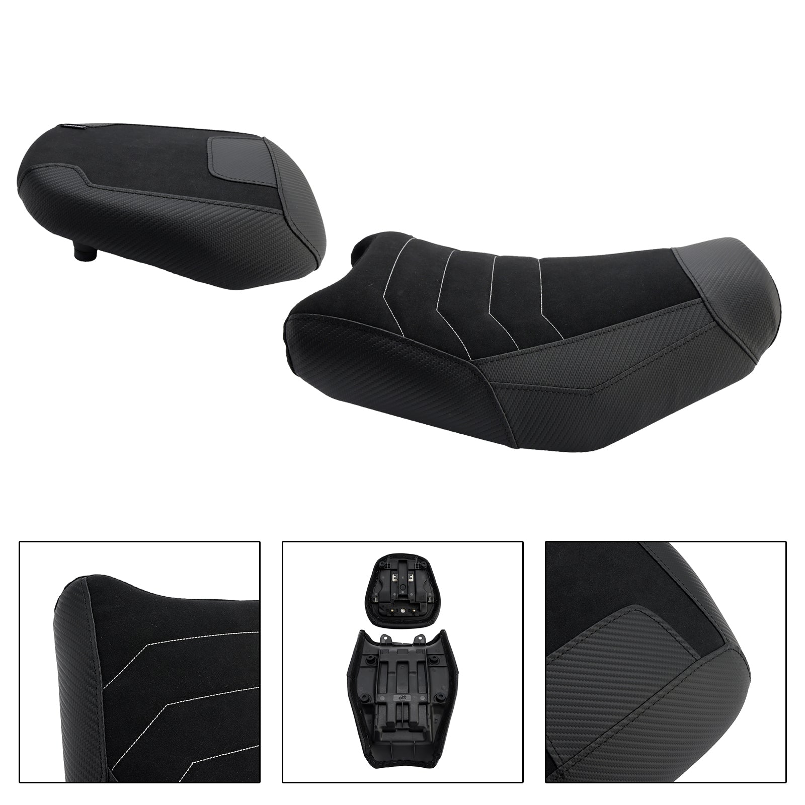 2024-2025 For Suzuki V-Strom250Sx Driver&Passenger Seat Kit Rear Cushion Black