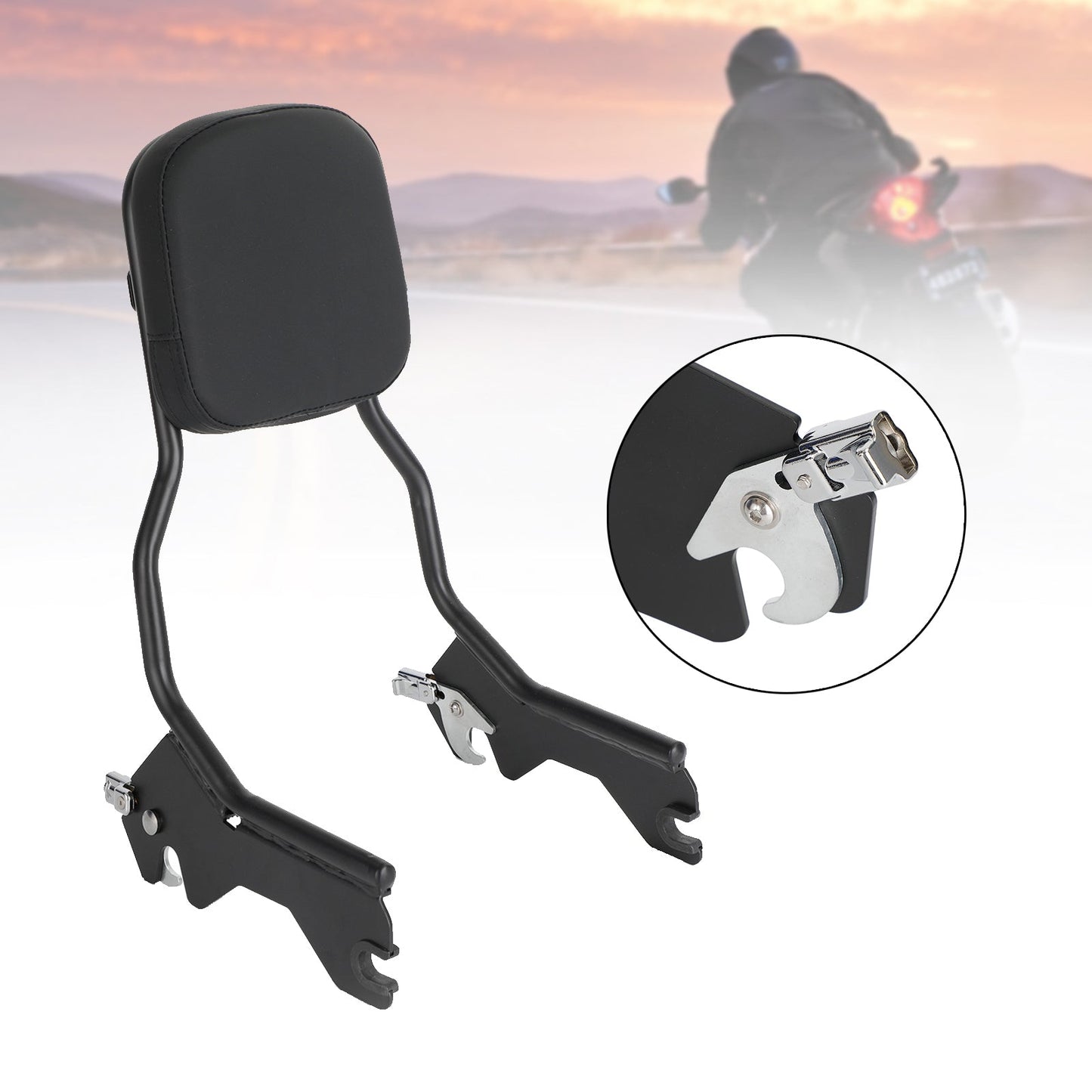 18-20 Deluxe Heritage Classic Softail Slim FLSL Passenger Backrest