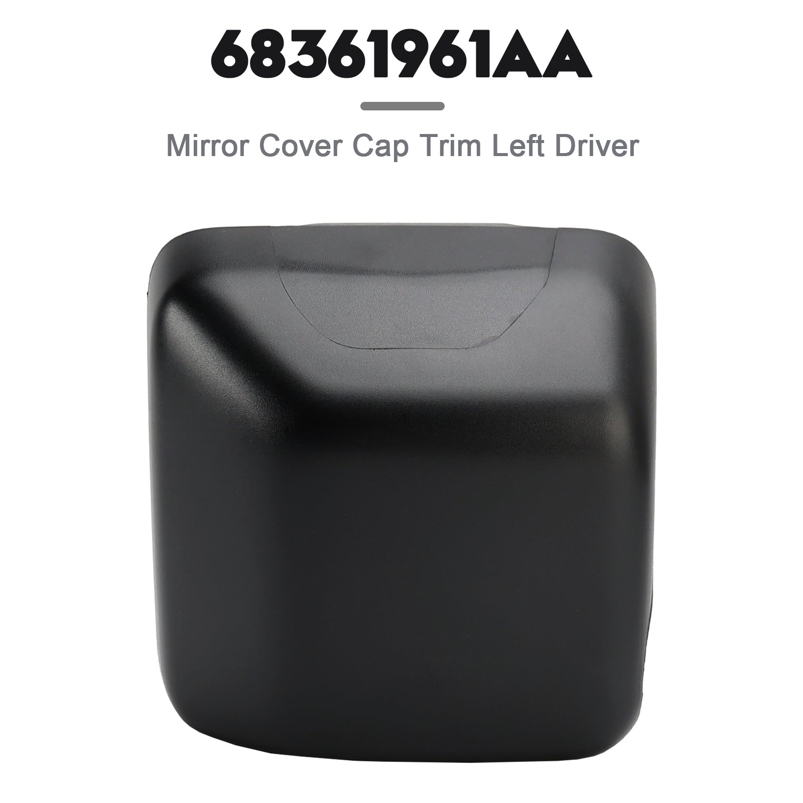 Mirror Cover Cap Trim Left Driver for Jeep Wrangler Jl 2018-2023 68361961AA