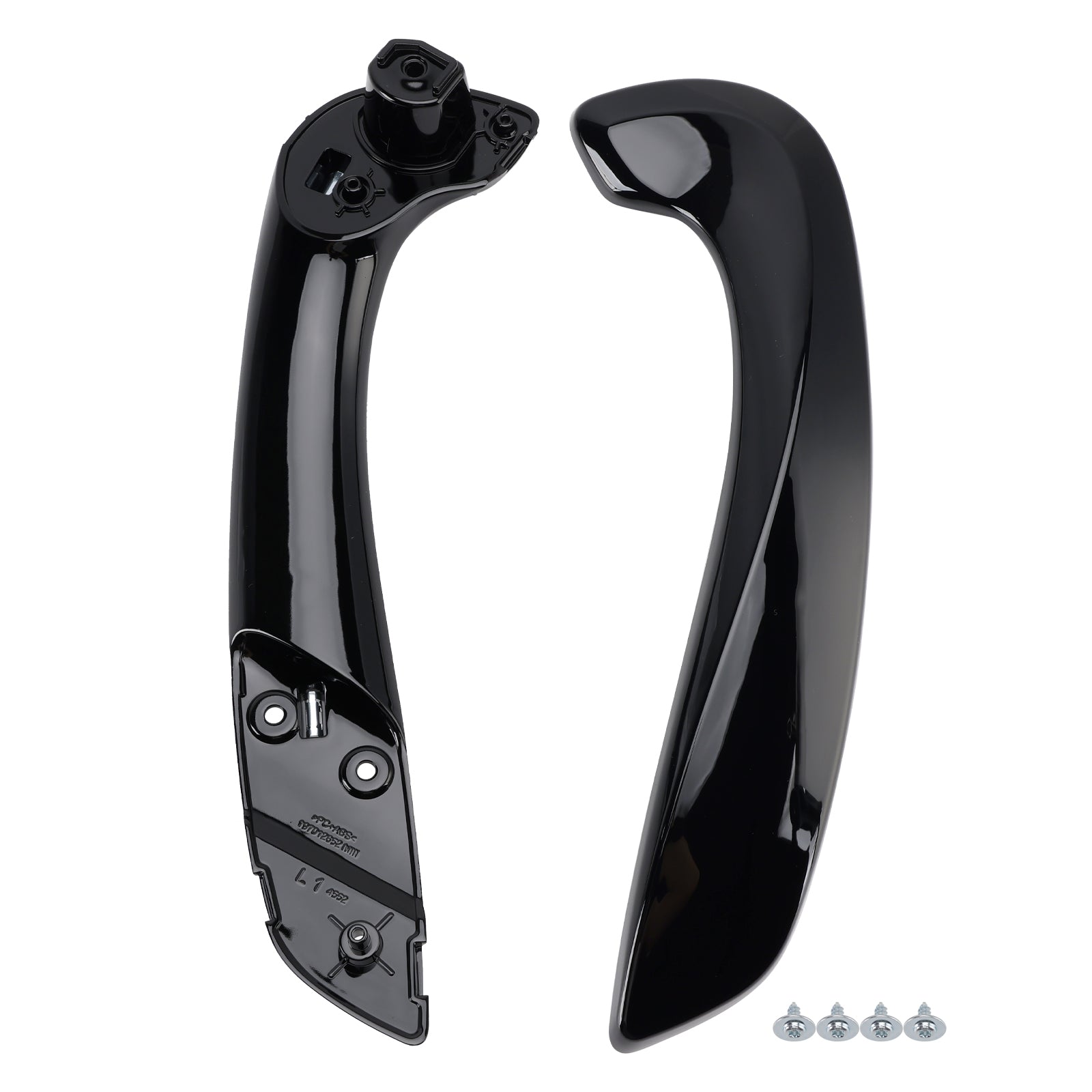 2008-2016 Renault Megane 3 Front Left Inner Door Handle Base+Cover Set Black