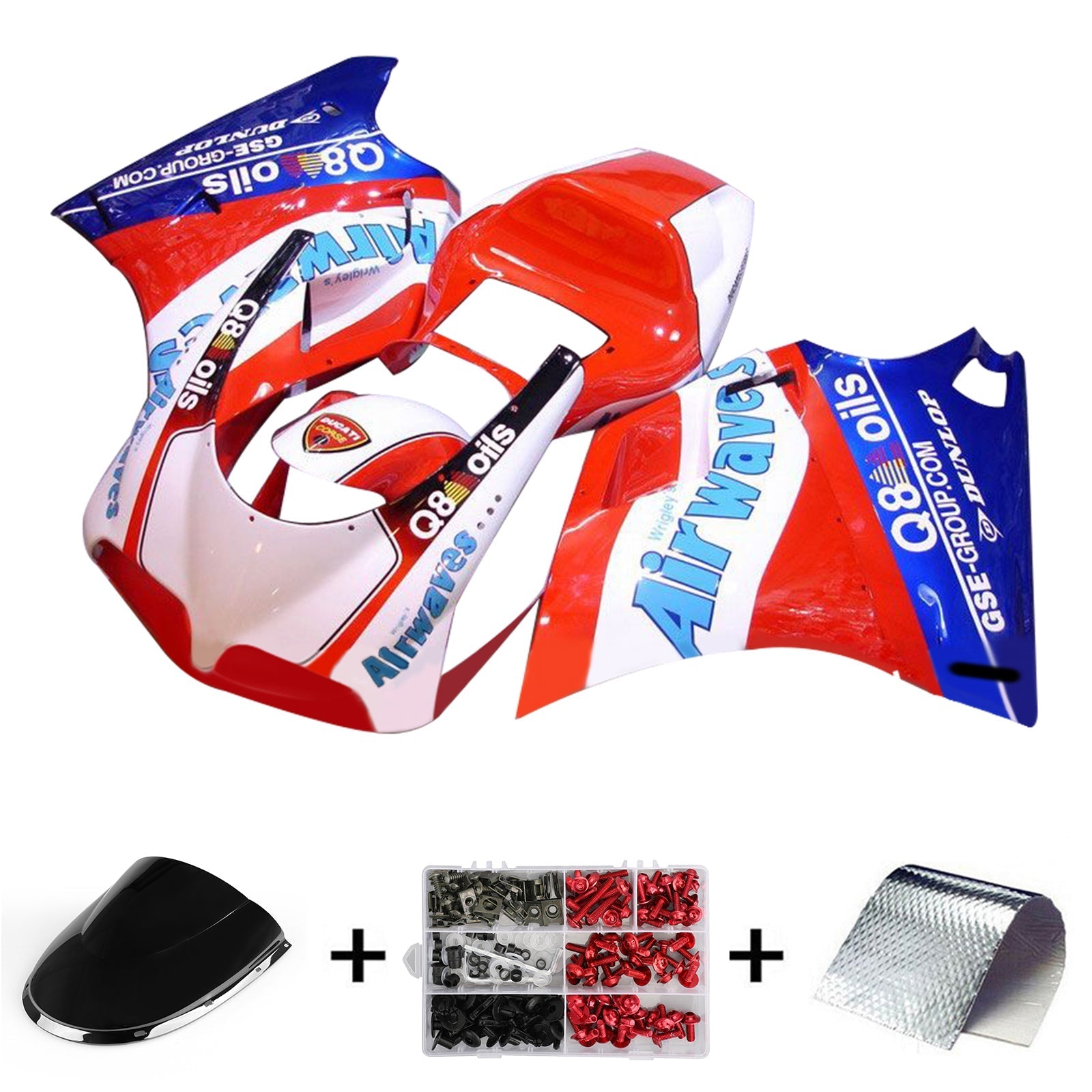 1996-2002 Ducati 996 748 916 998 Fairing Kit Bodywork ABS #103