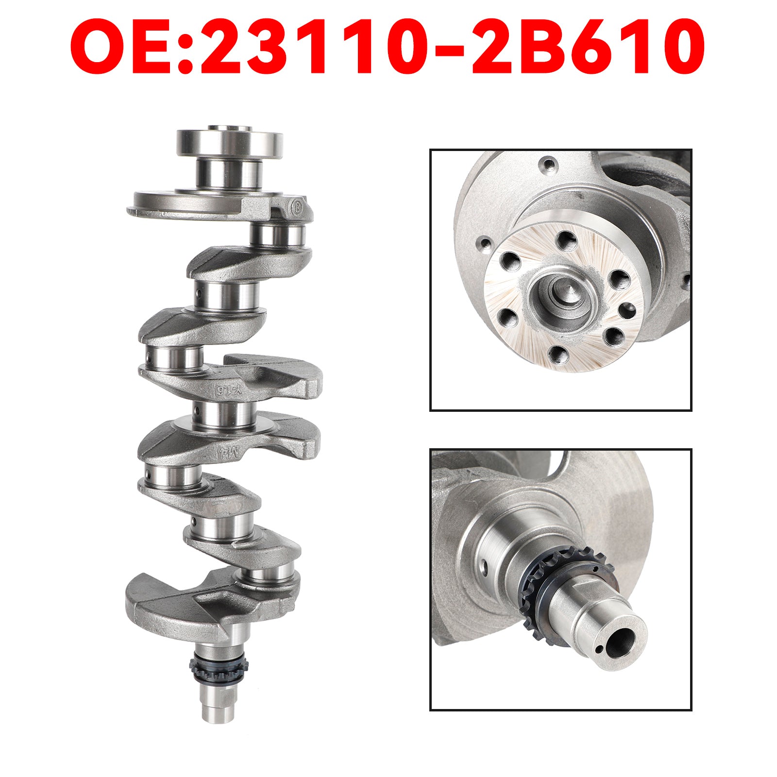 Crankshaft 23110-2B610 for Hyundai Accent Veloster Kia Rio Soul 1.6L 2012-2019