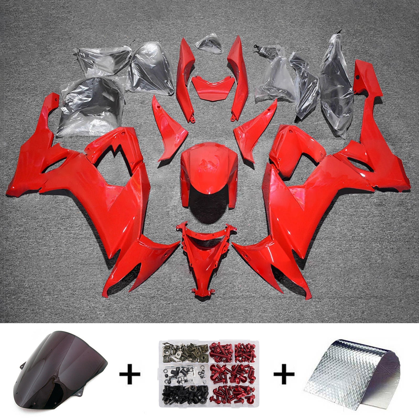 Injection Fairing Kit Bodywork Plastic ABS fit For Kawasaki ZX10R 2008-2010