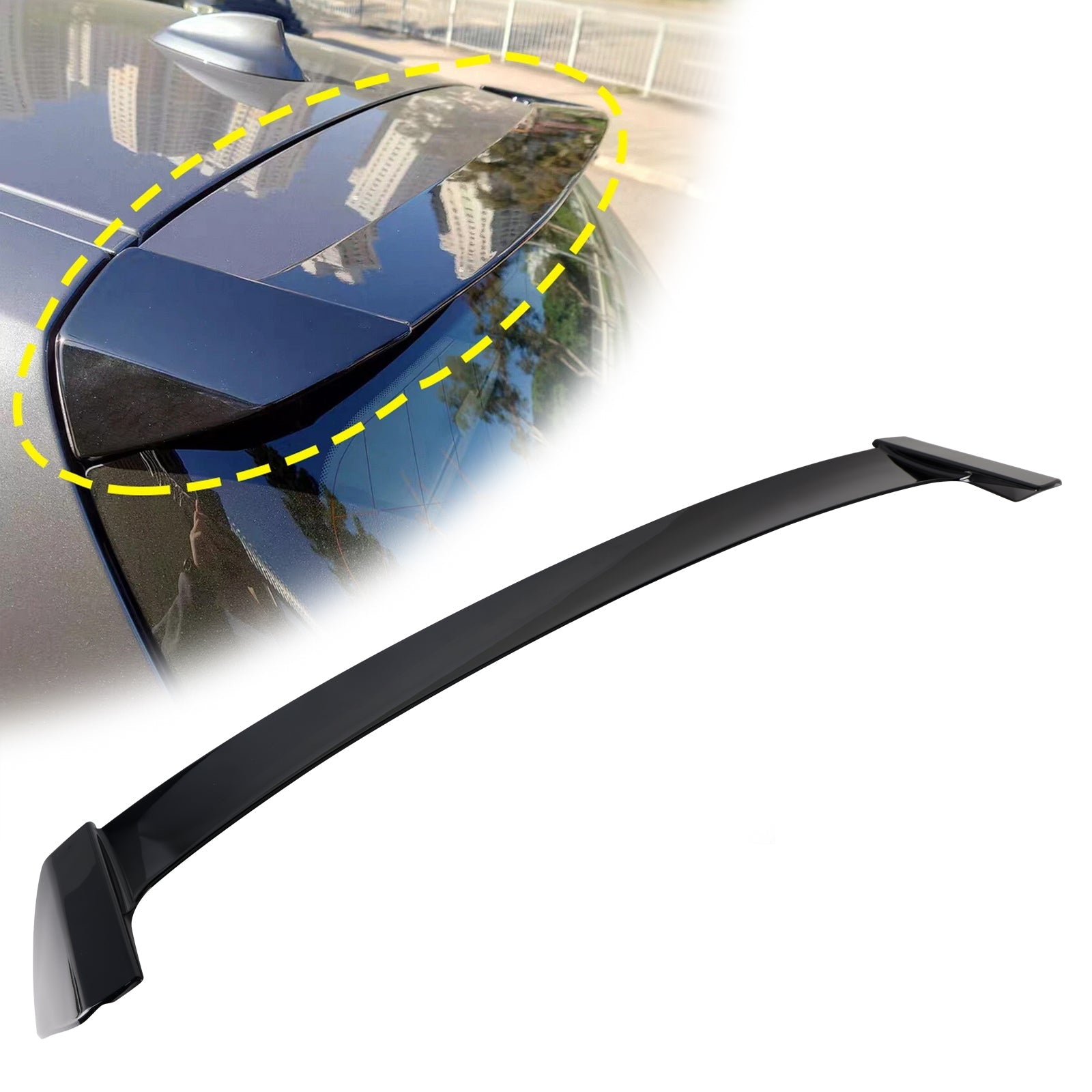 2004-2011 BMW 1 Series E81 E87 Gloss Black Rear Roof Spoiler Trunk Wing