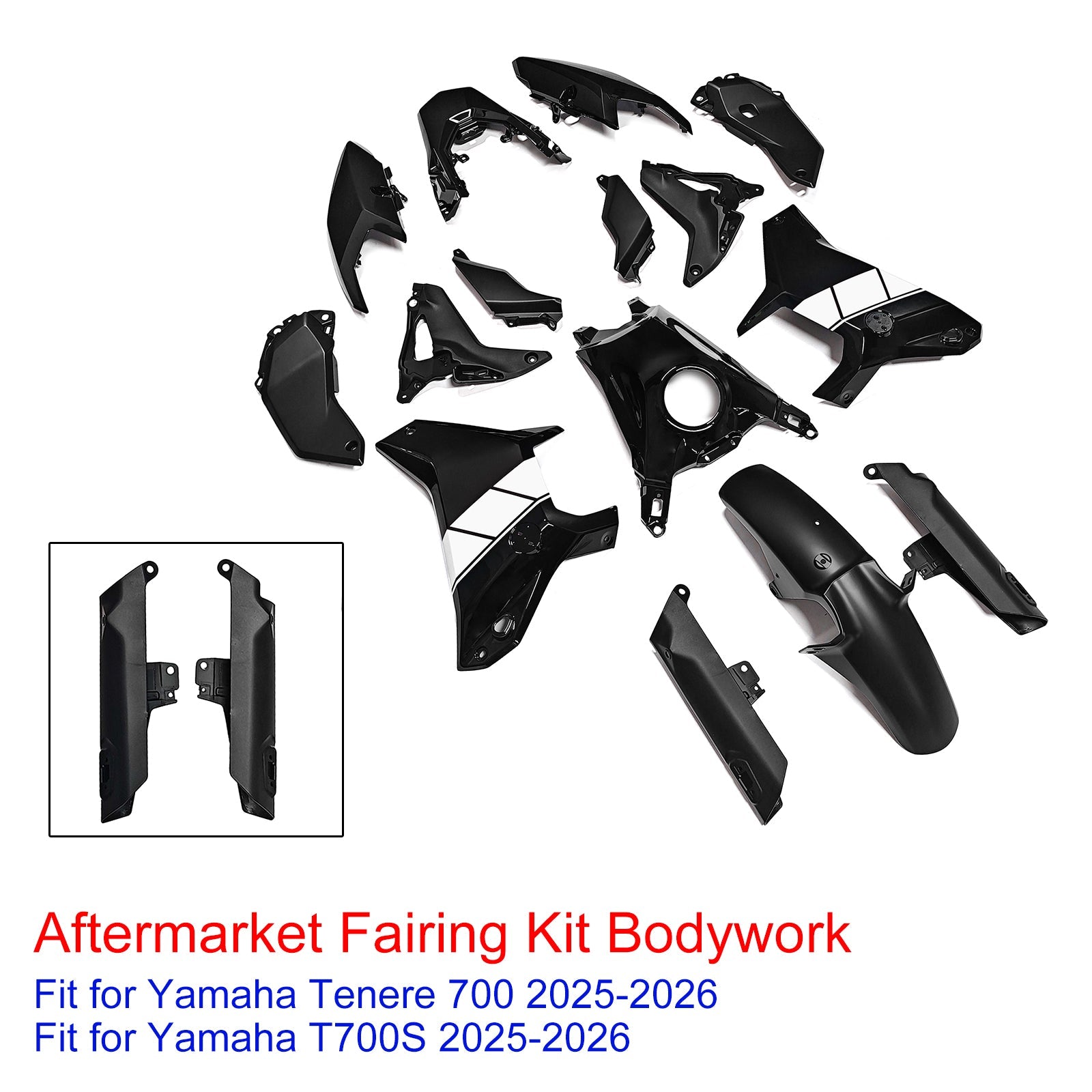 Injection Bodywork Fairing Kit for Yamaha Tenere 700 T700S 2025-2026