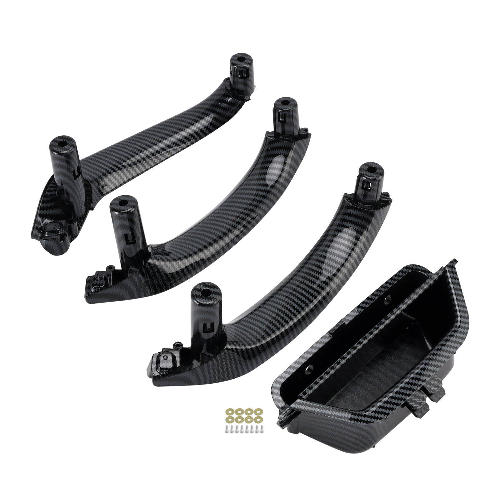 Carbon Fiber Interior Door Handle Kit 51417250307 for BMW X3 (F25) X4 (F26)