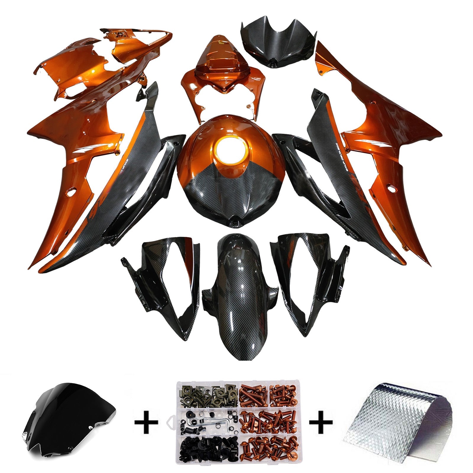 Injection Fairing Kit Bodywork Plastic ABS For Yamaha YZFR6 YZF-R6 2008-2016