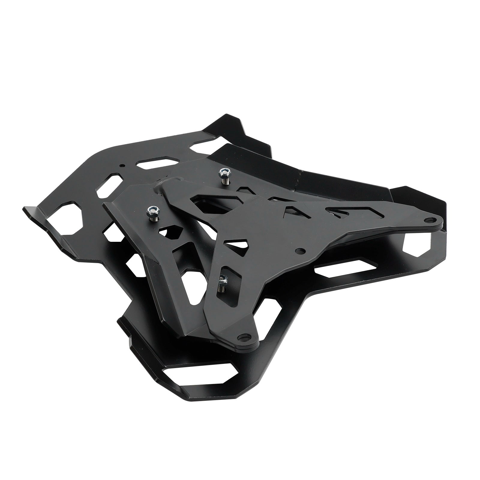 BLACK ALUMINUM TOP RACK CARRIER FOR YAMAHA TRACER 9 / GT 2021 2022 2023 2024