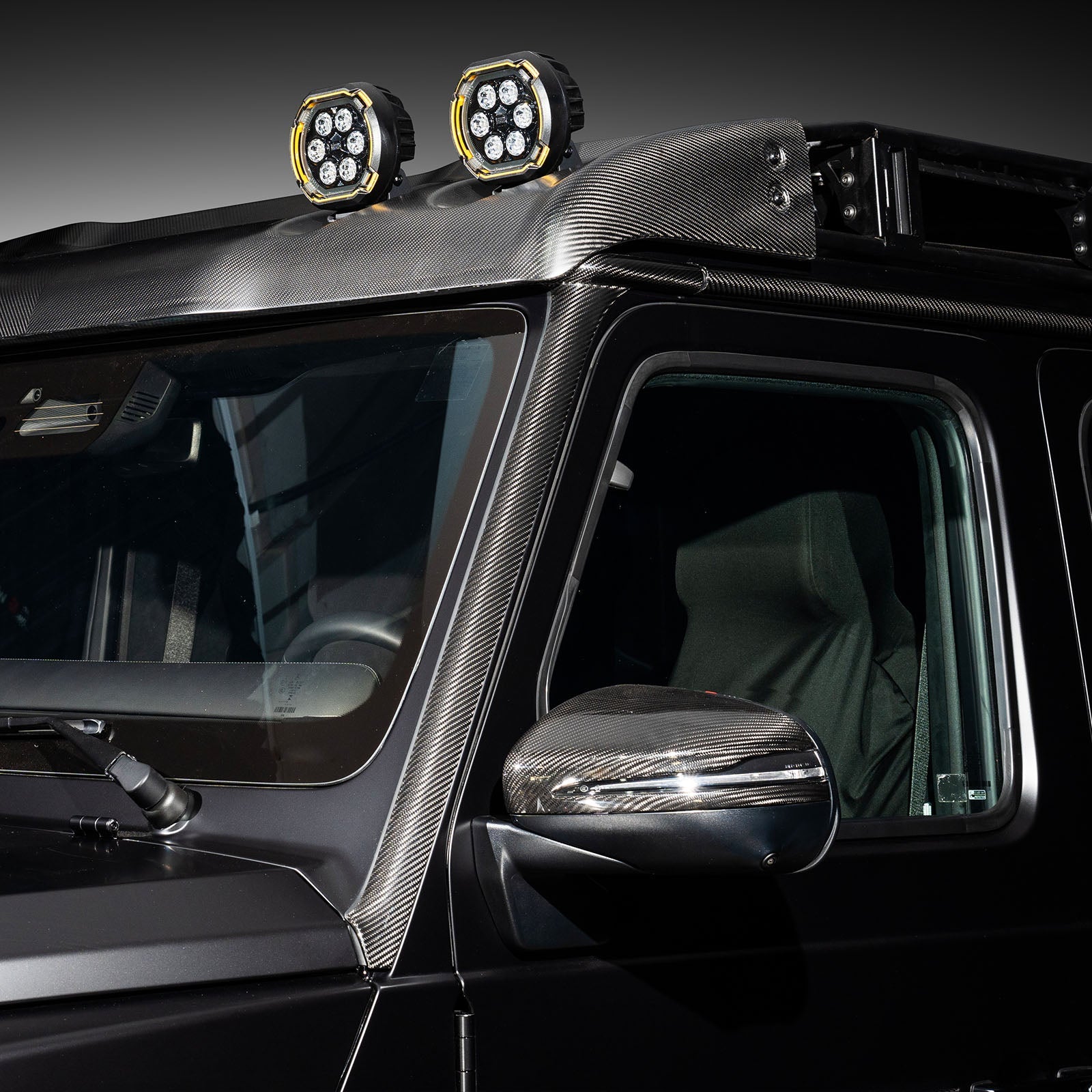 2025+ Fit Benz G Class G63 G550 Carbon Fiber Front Side Air Vent Outlet Trim