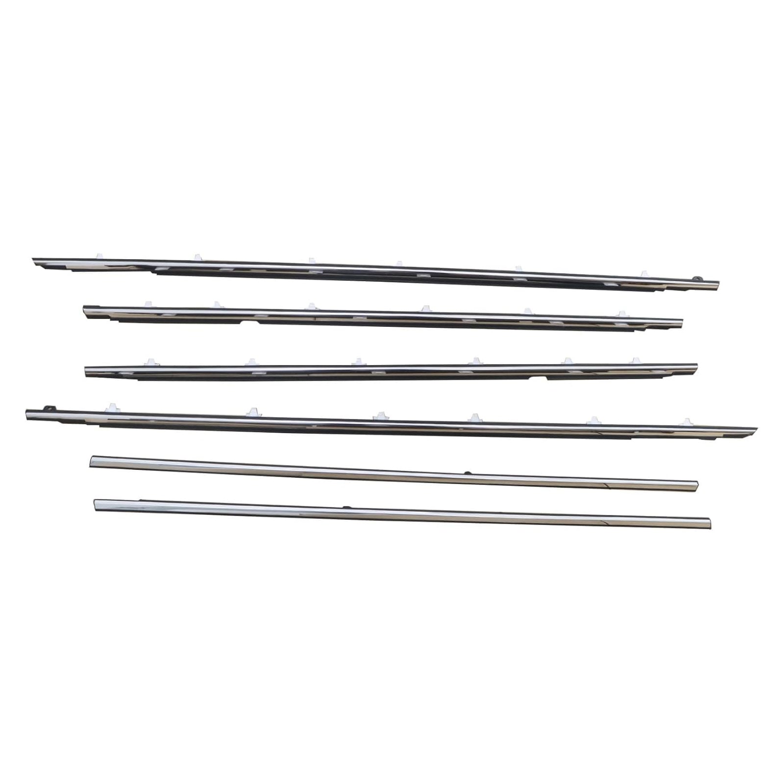 1991-1997 Toyota Land Cruiser 80 Series 6PCS Door Belt Molding 75710-60011 75720-60011