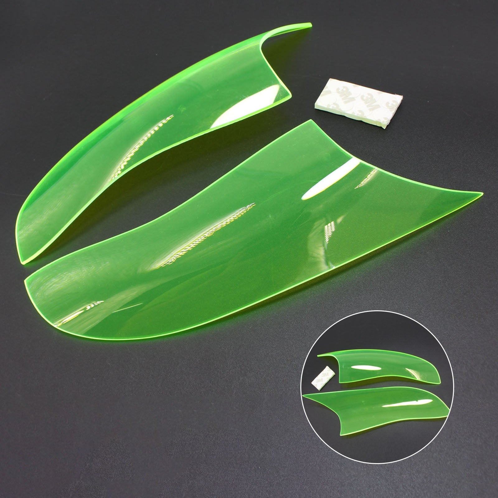 2016-2018 Kawasaki Zx-10R Zx 10R Front Headlight Lens Protection Cover Smoke Generic