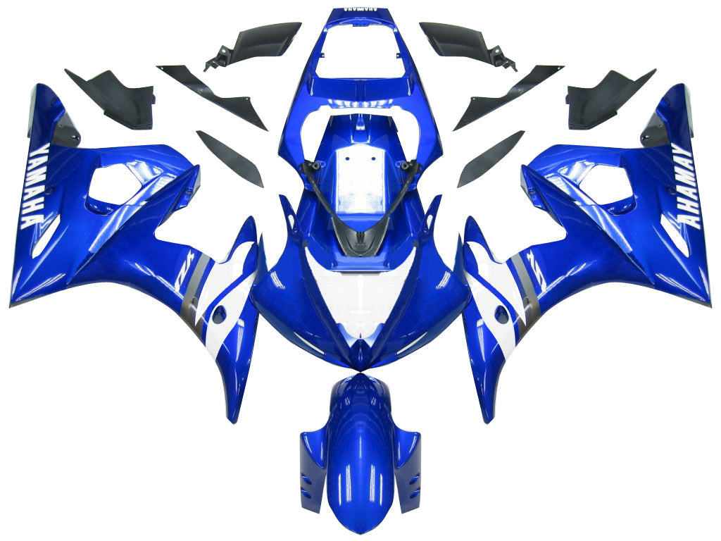 2003-2004 Yamaha R6 & 2006-2009 YZF R6S White Multi Color Fairing Kit