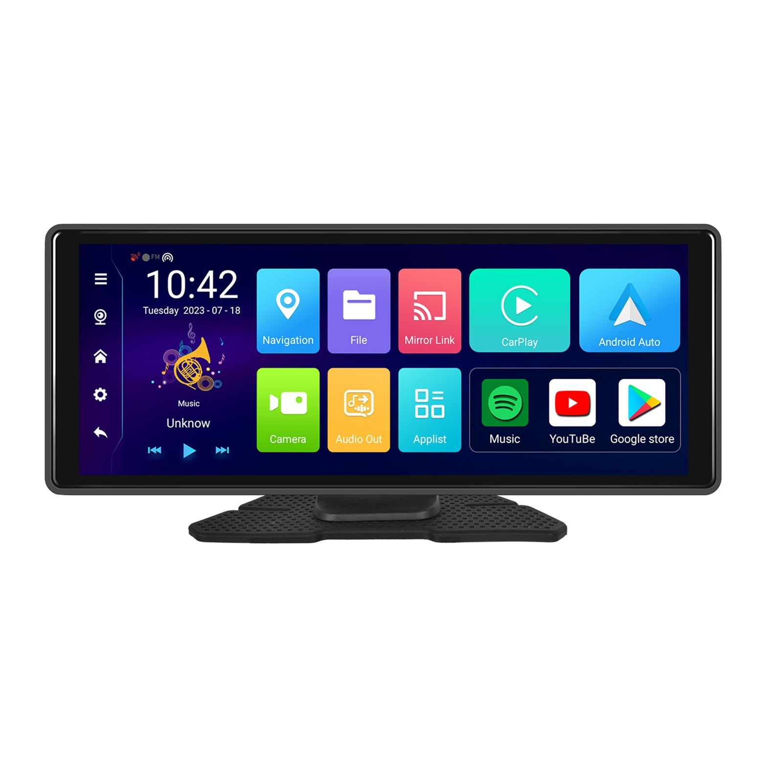 10.77"Bluetooth Car Navigation Carplay HD Large Touch Screen Recorder AHD Camera