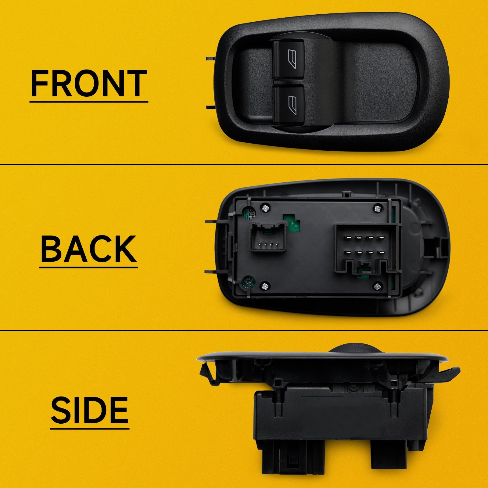 Ford Transit MK8 Custom 2014+ Double Window Switch Drivers Side Door 1791339