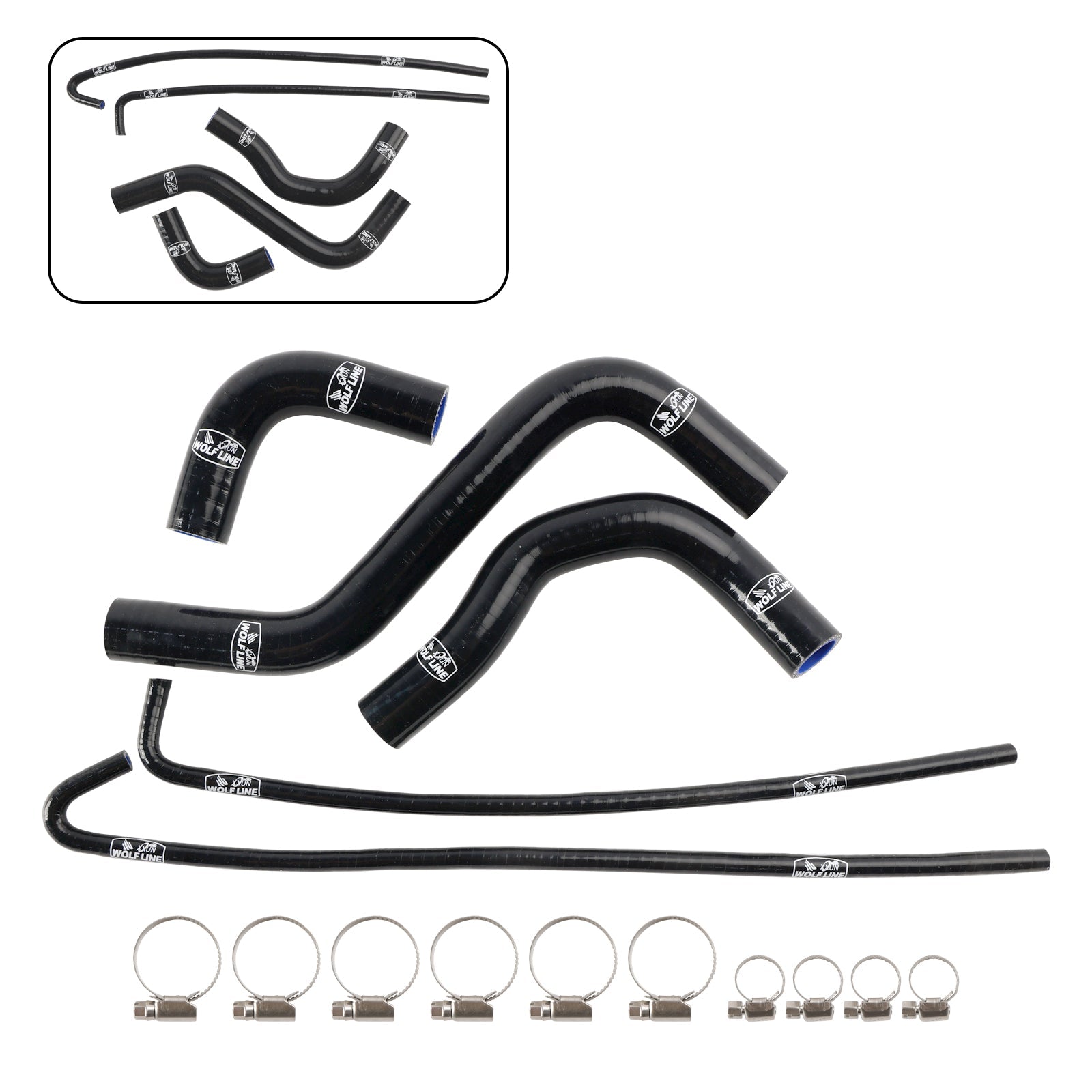 2017-2026 Kawasaki Z900 Silicone Radiator coolant Hose kit
